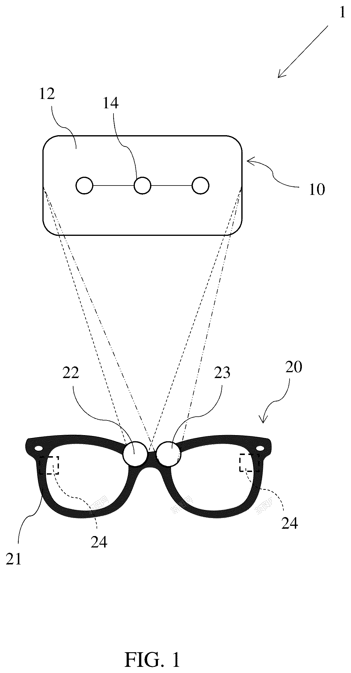 Patent US12602884 — Display system and display method for augmented reality — Figure 1