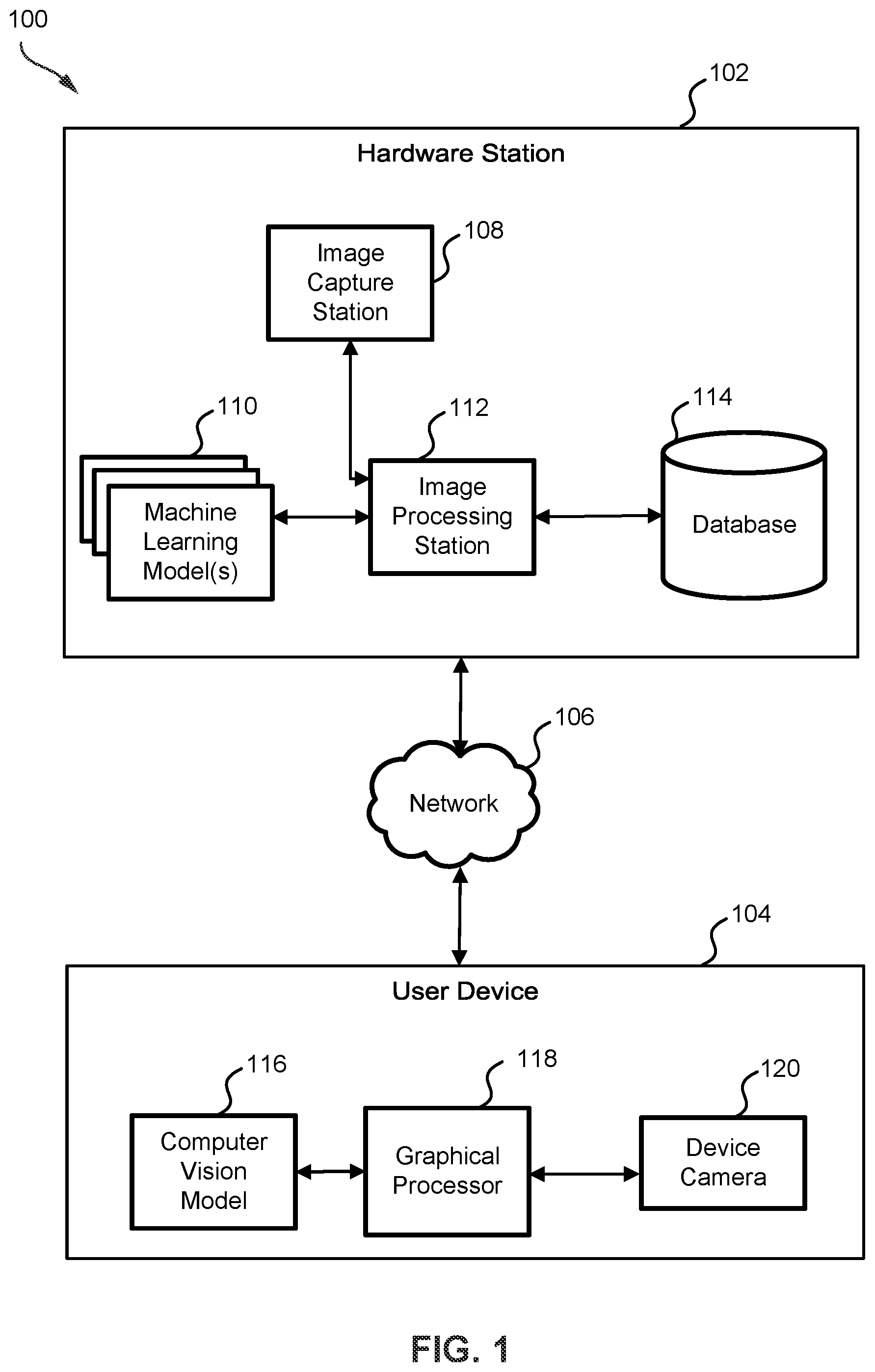 Patent US12602899 — Authentication and identification of physical objects using immutable physical code — Figure 1