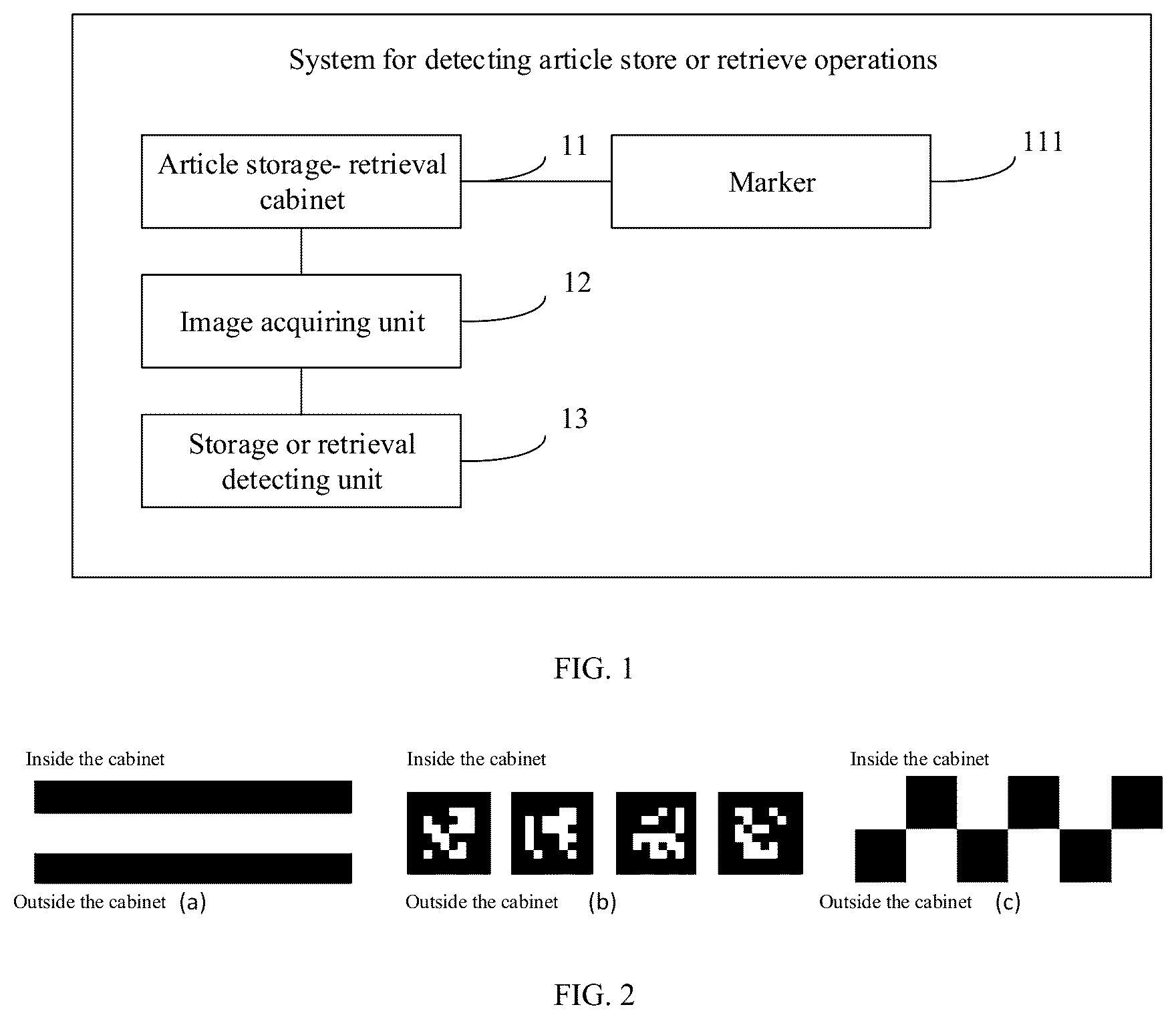 Patent US12602929 — System, method and apparatus for detecting article store or retrieve operations — Figure 1