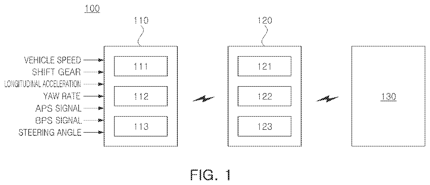 Patent US12602955 Figure 1 – Vehicle terminal and calculation server for calculating safe driving index based on longitudinal acceleration