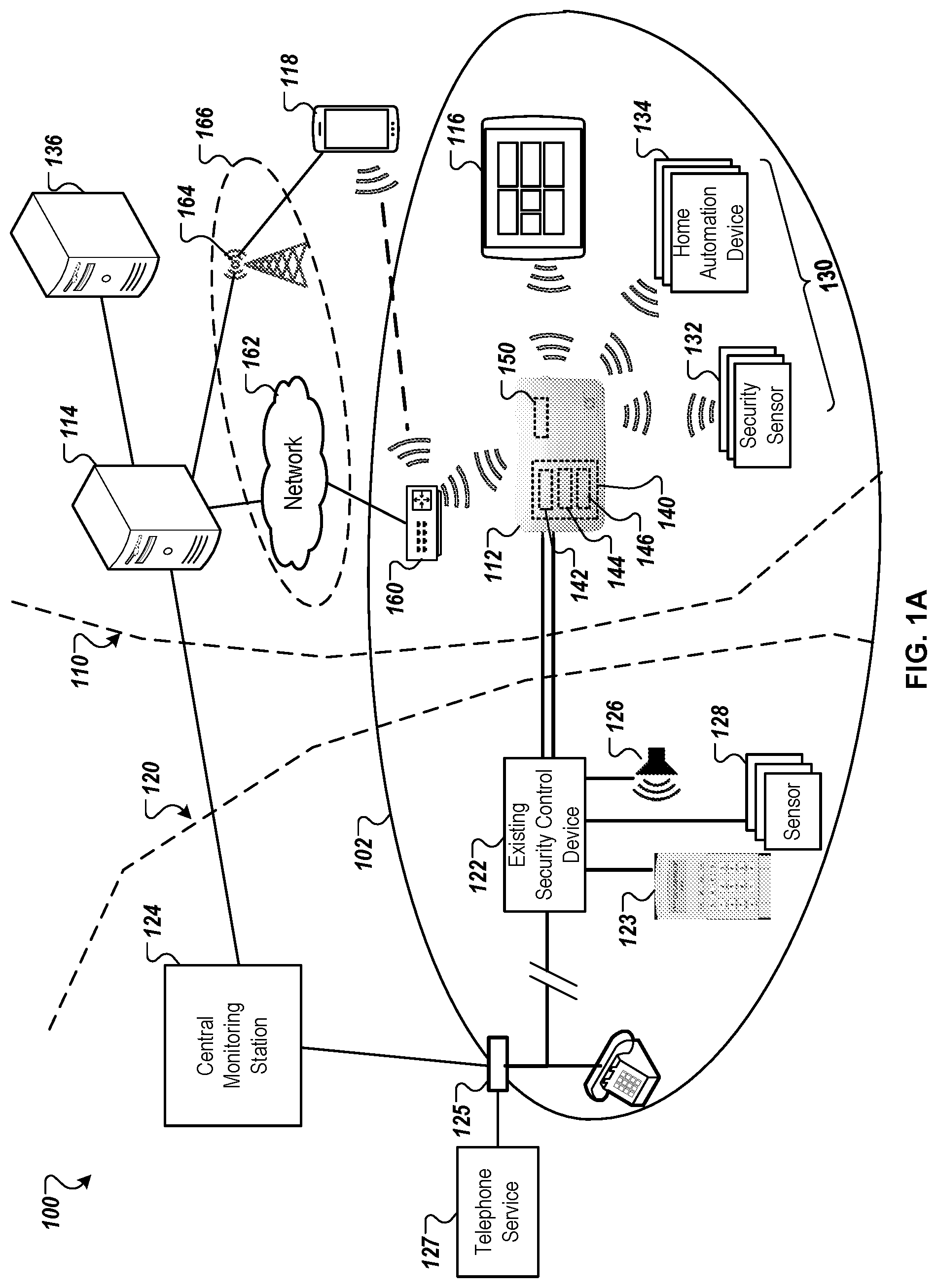 Patent US12602974 — Integrated security system — Figure 1