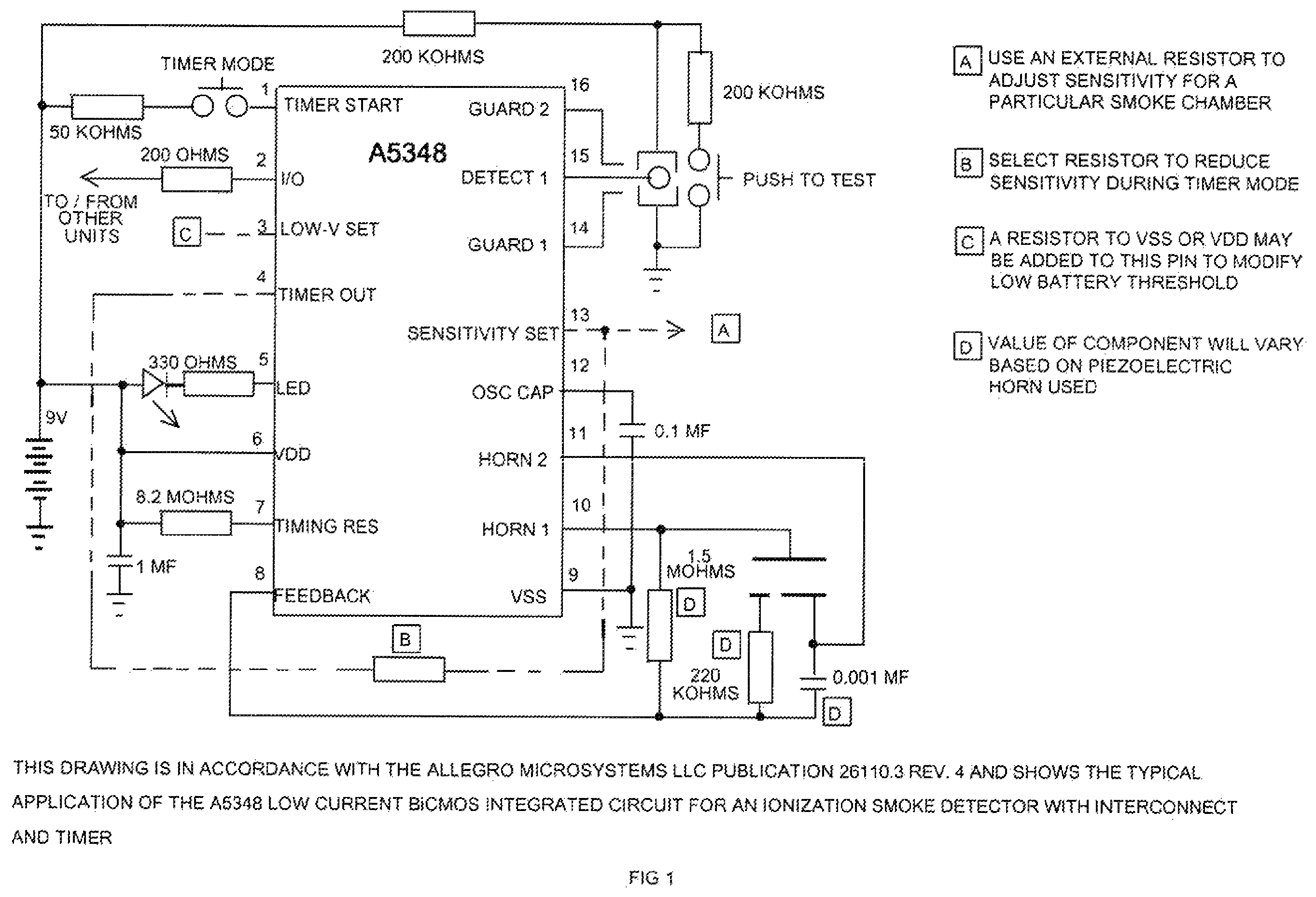 Patent US12602988 — Testing of detection and warning functions of interconnected smoke, heat and carbon monoxide alarms by single person — Figure 1