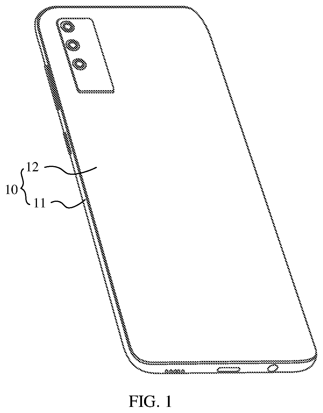 Patent US12603399 Figure 1 – Battery and electronic device