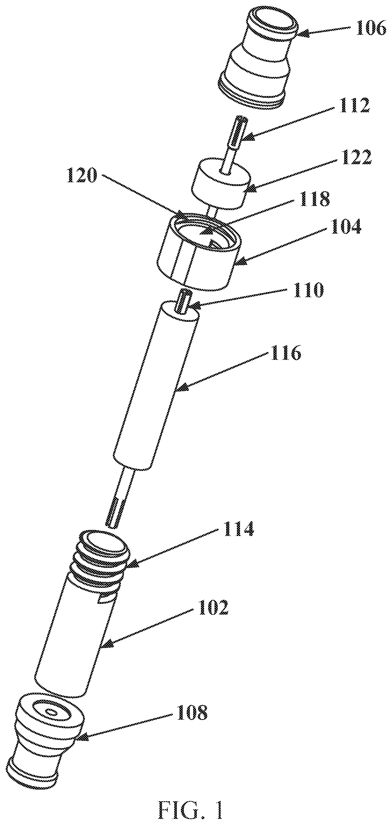 Patent US12603466 — Axially adjustable length radio frequency interconnect — Figure 1