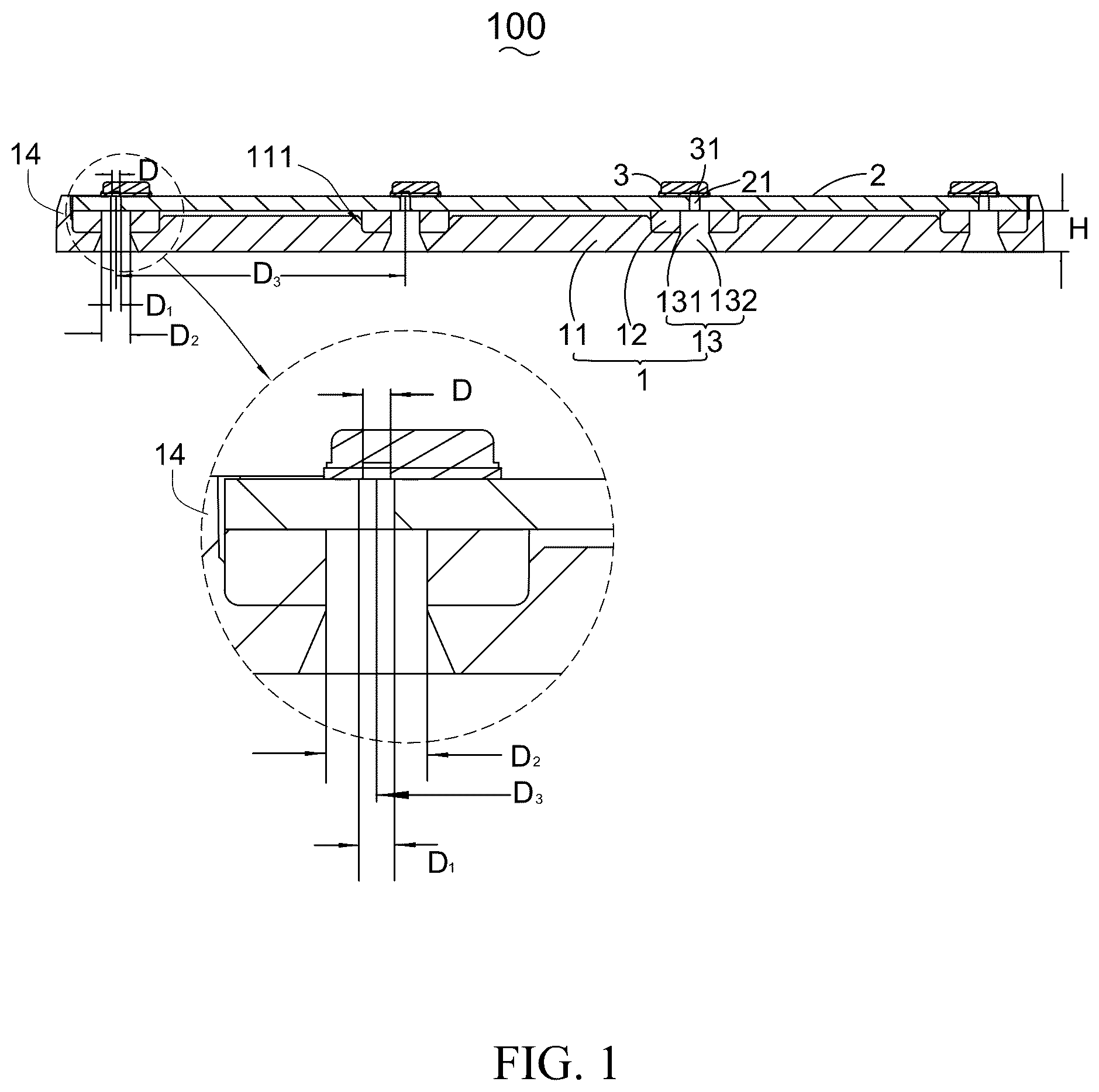 Patent US12610169 Figure 1 – Microphone module