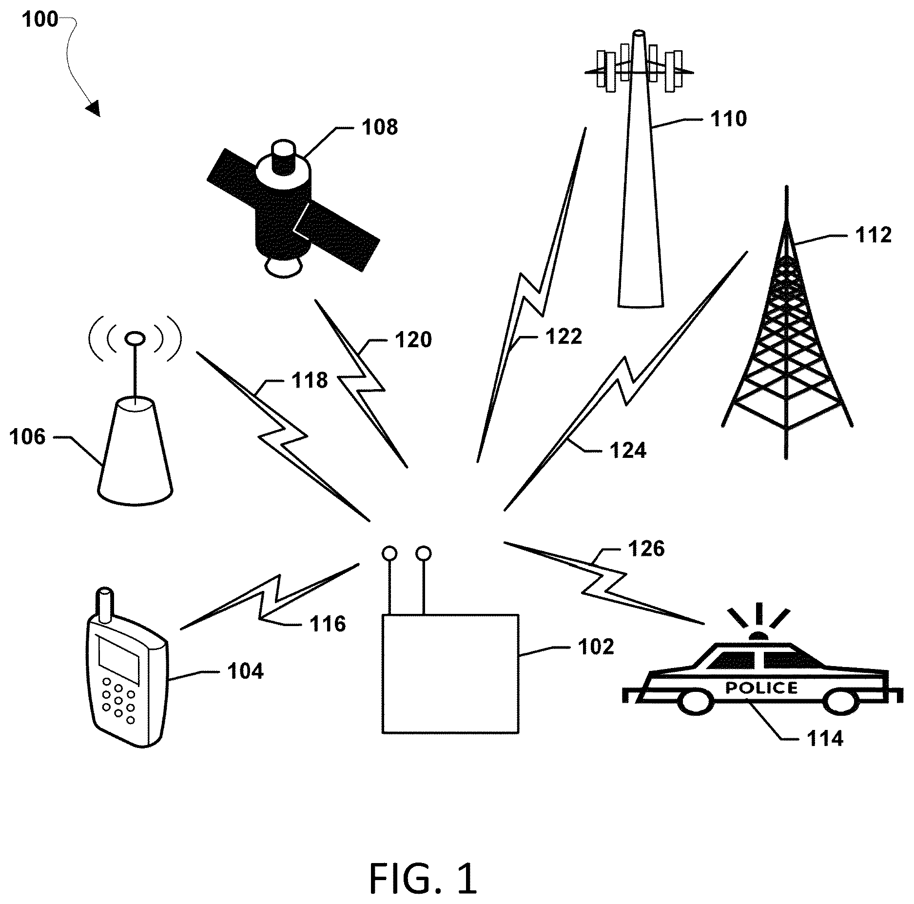 Patent US12610265 Figure 1 – Systems, methods, and devices having databases for electronic spectrum management