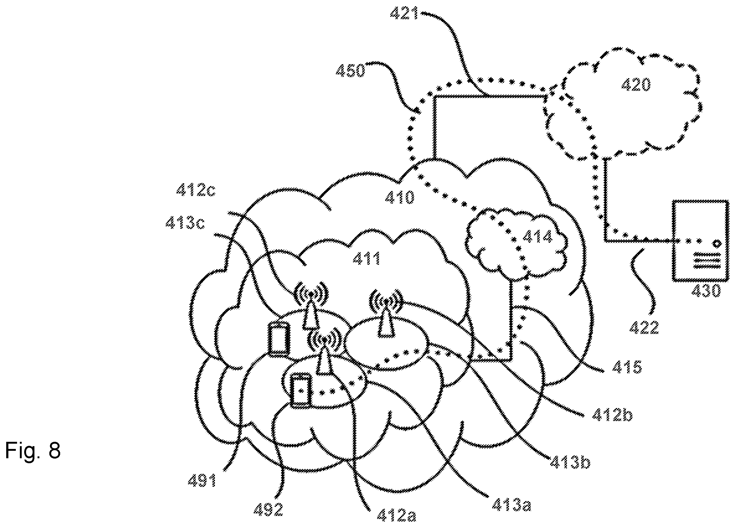 Patent US12610309 Figure 8 – Connection control for non-terrestrial networks