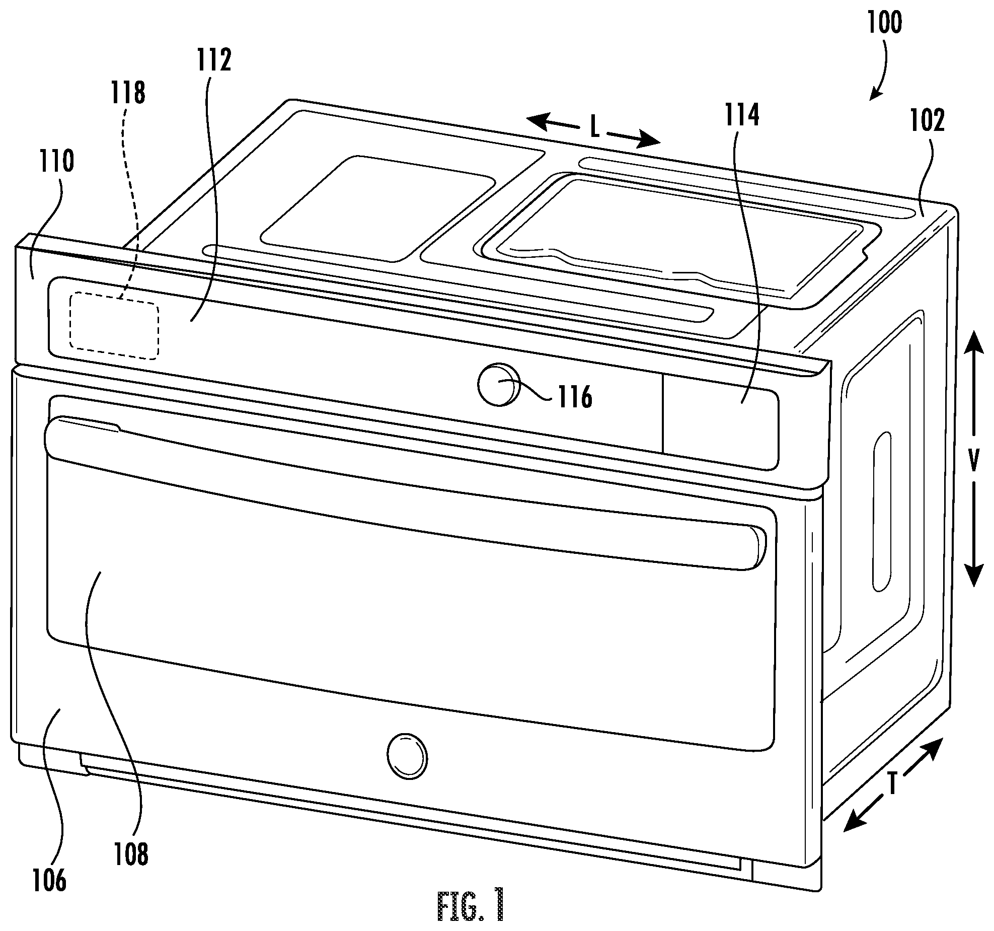 Patent US12610434 — Cooking appliance coffee roasting pan — Figure 1