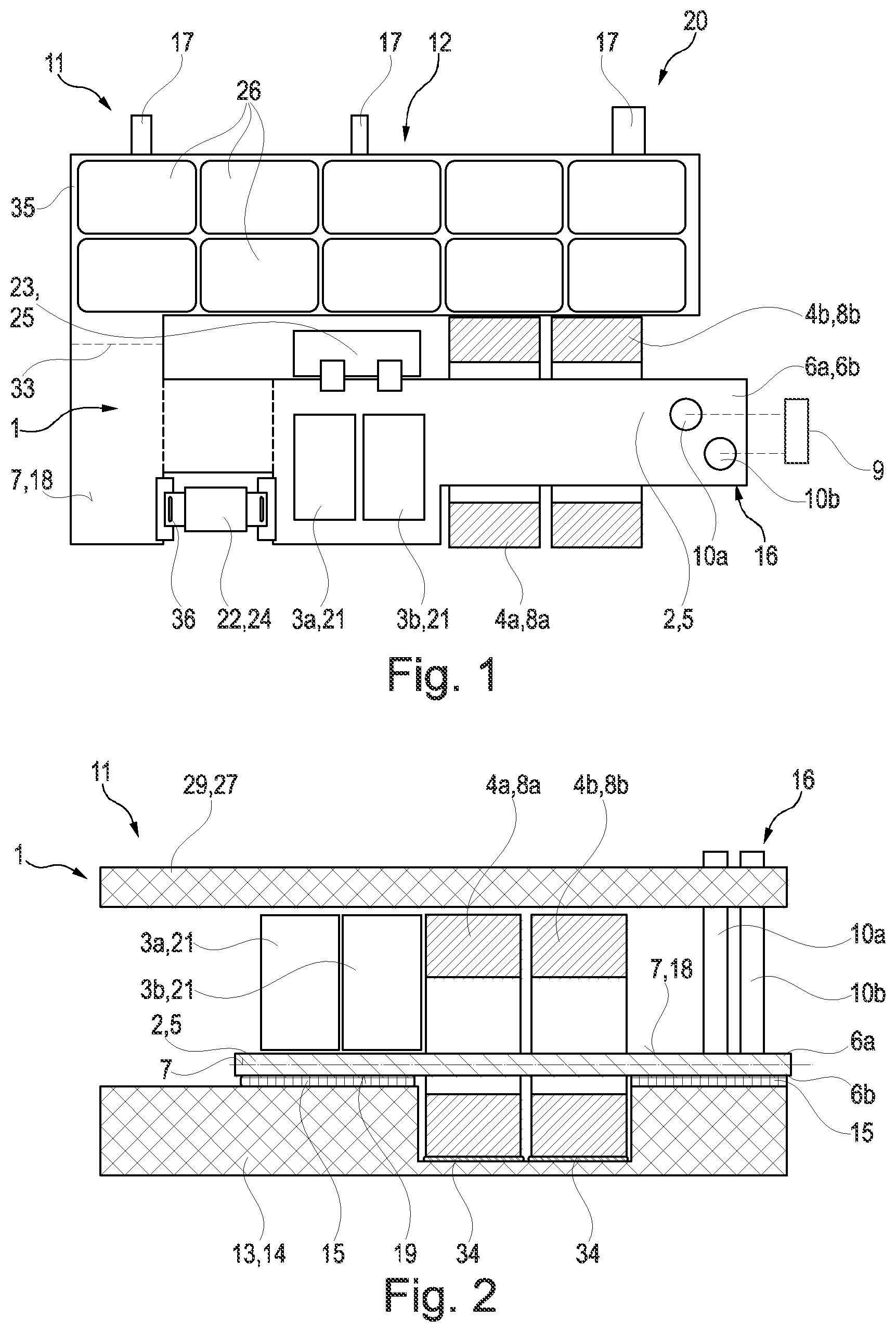 Patent US12610492 — EMC filter device having a laminated conductor structure; and power electronics module — Figure 1