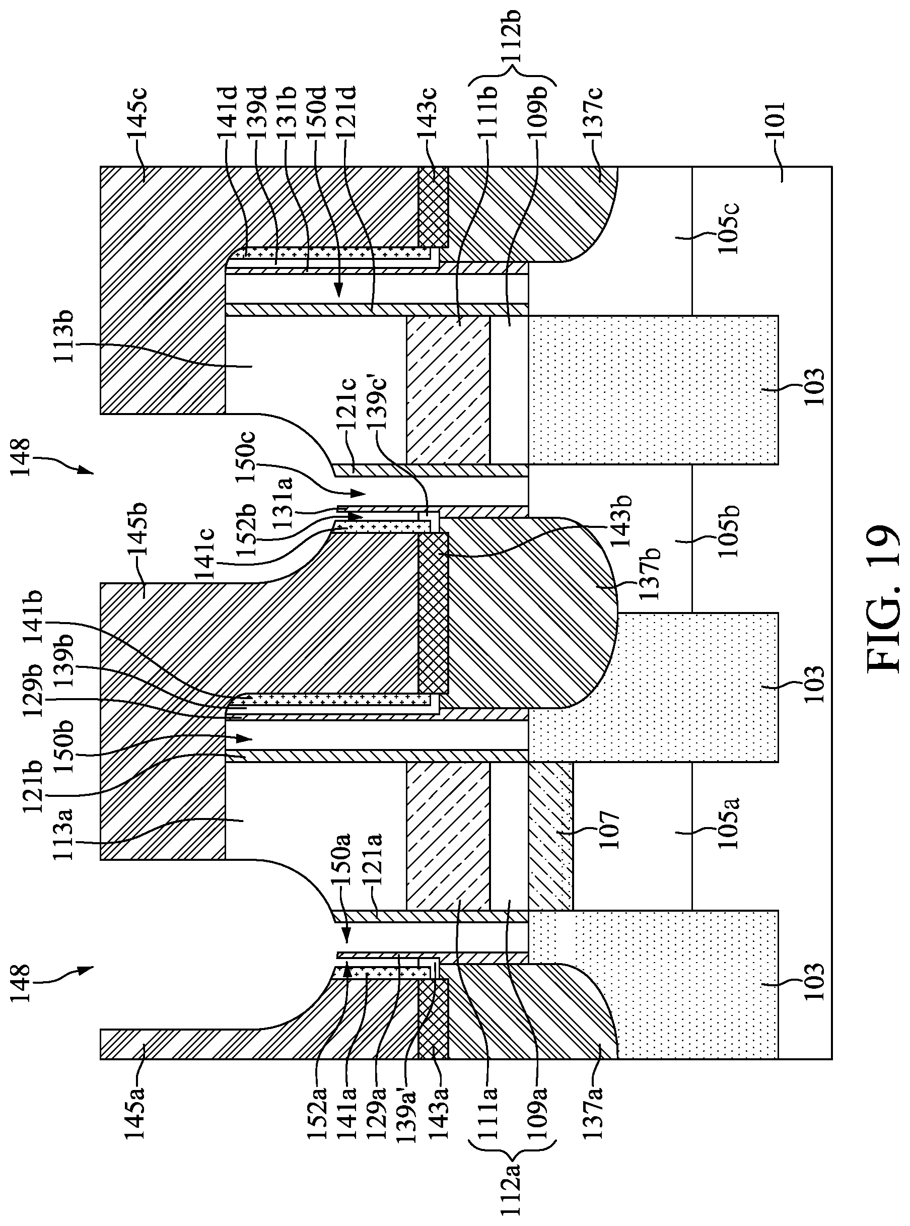 Patent US12610534 Figure 19 – Memory device with air gap and method for preparing the same