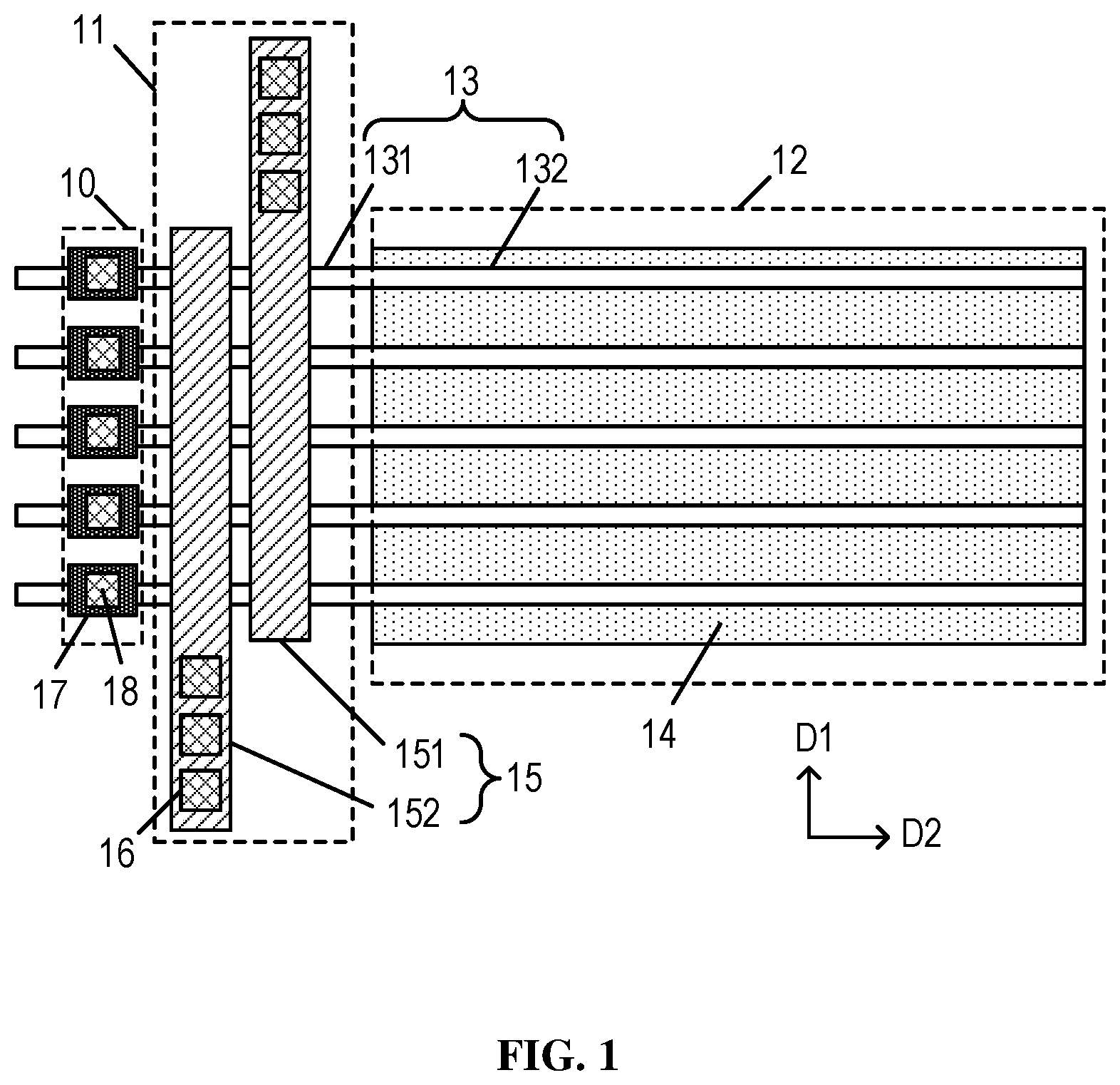 Patent US12610538 Figure 1 – Semiconductor structure and method for forming semiconductor structure