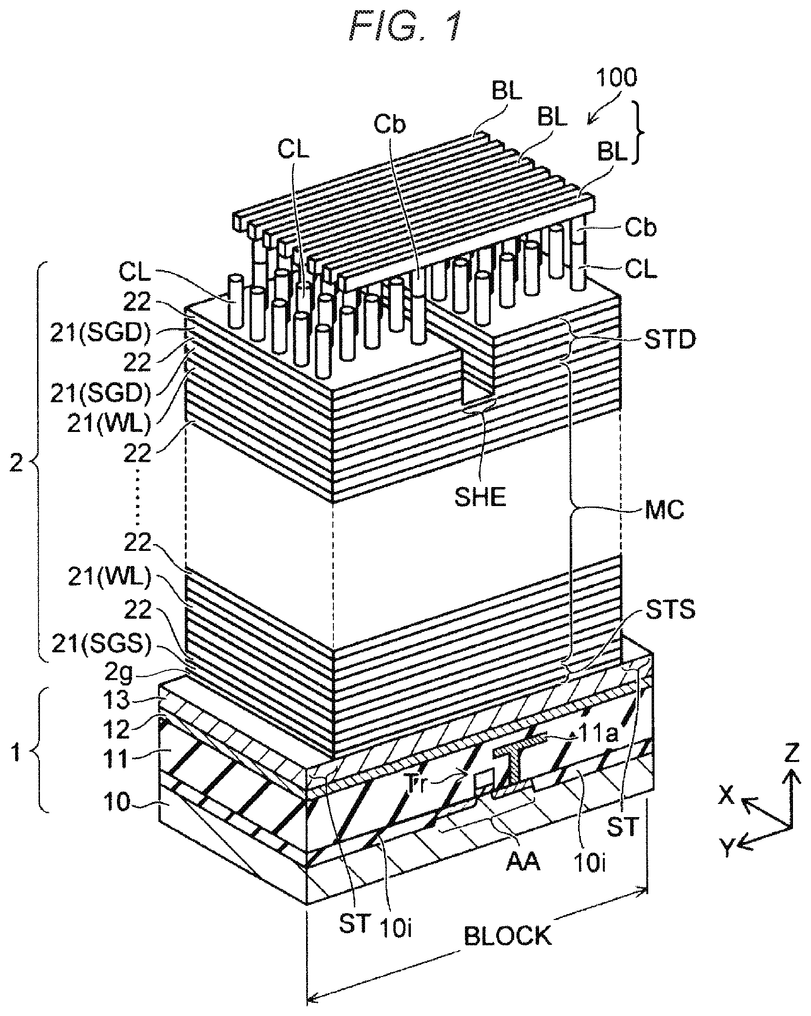 Patent US12610551 — Semiconductor storage device — Figure 1