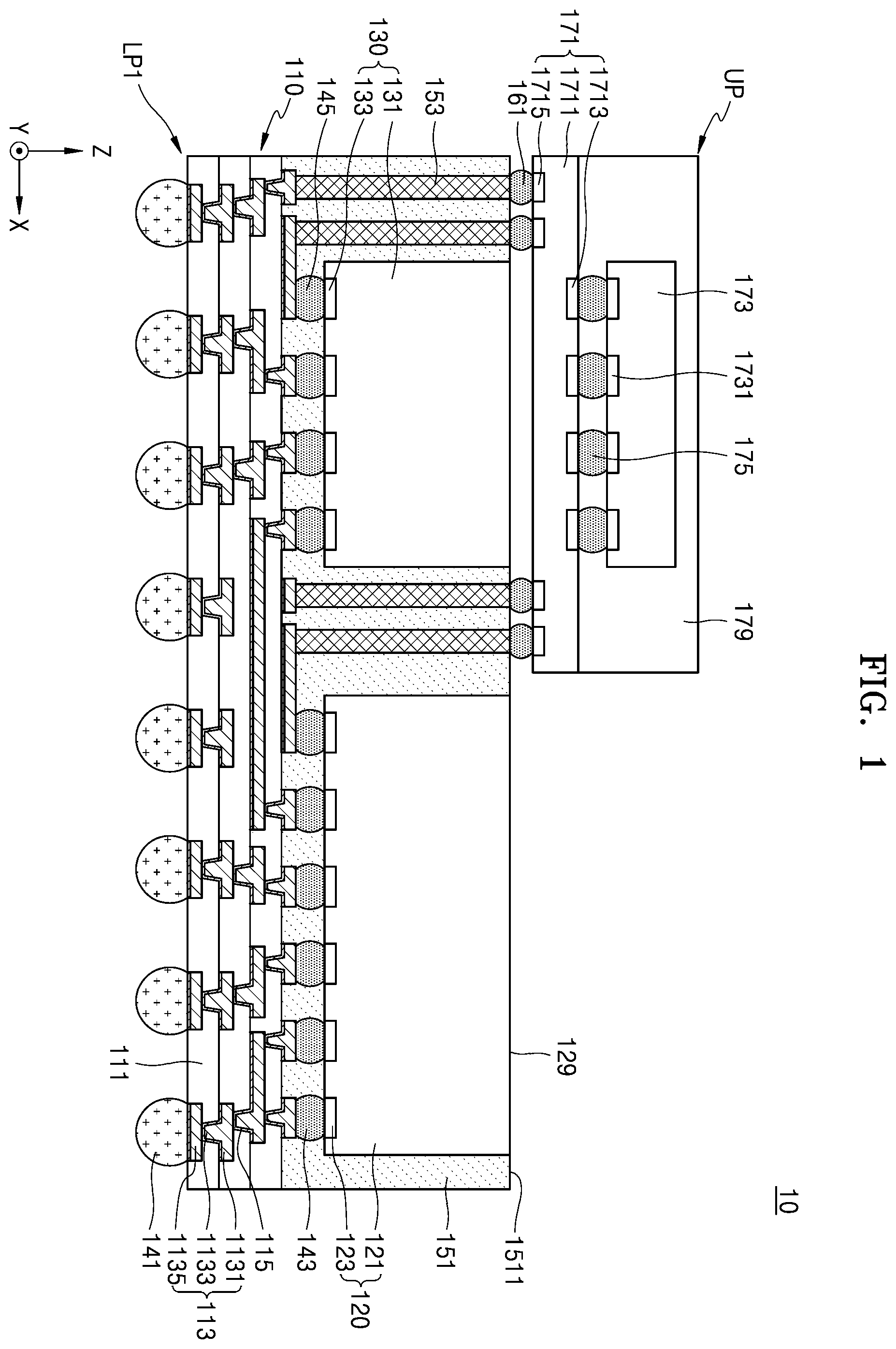Patent US12610560 — Semiconductor package — Figure 1