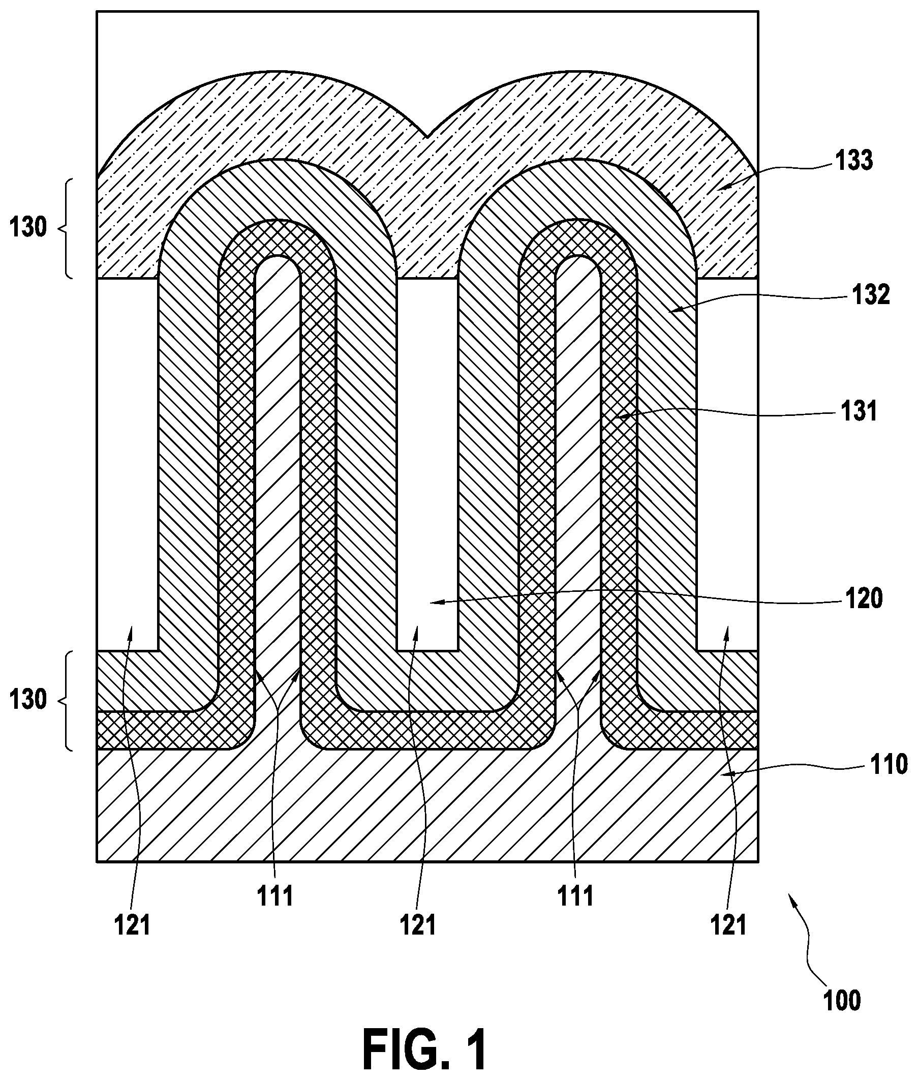 Patent US12610567 Figure 1 – Electrical device for high-voltage applications