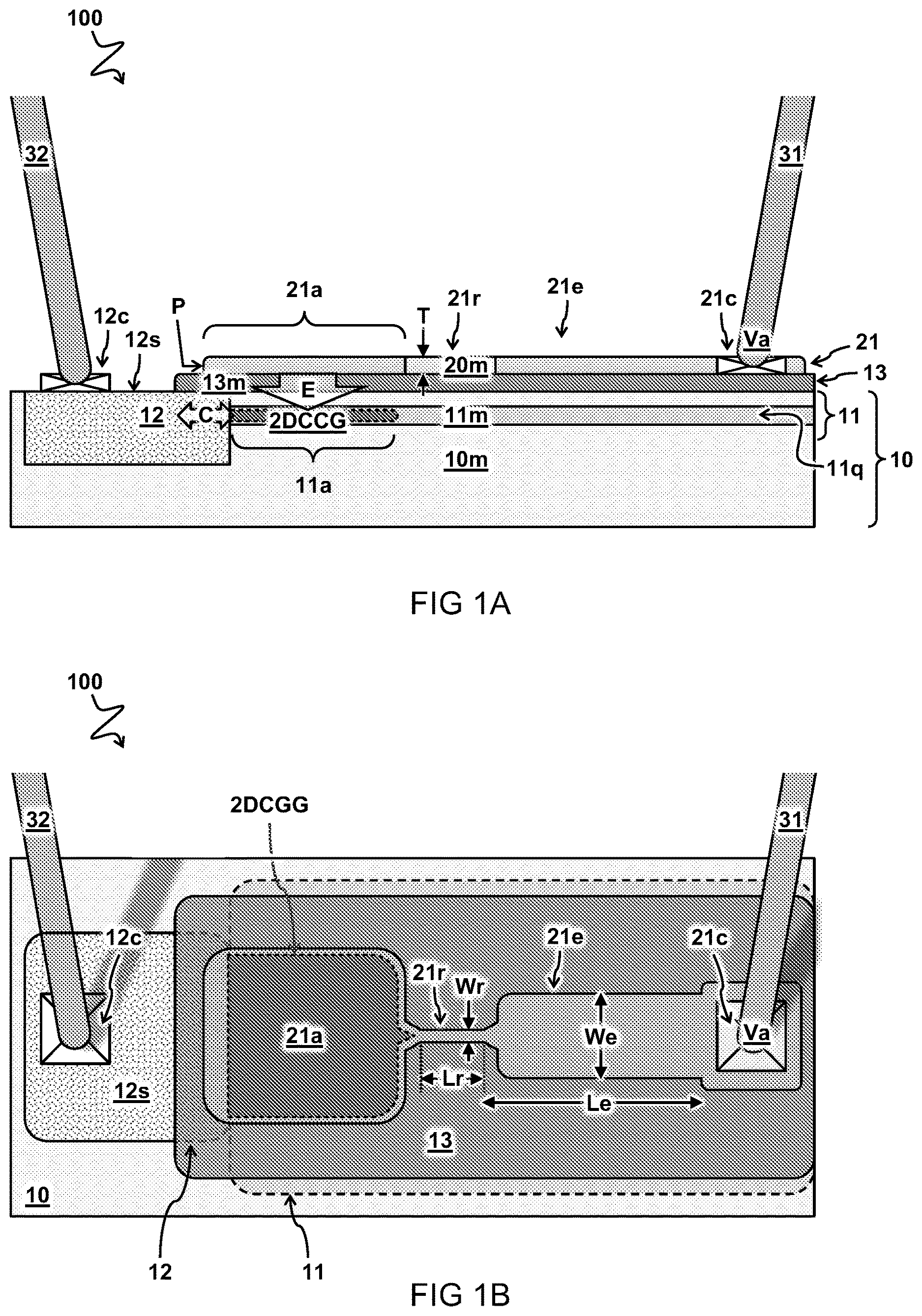 Patent US12610575 Figure 1 – Accumulation gate for quantum device