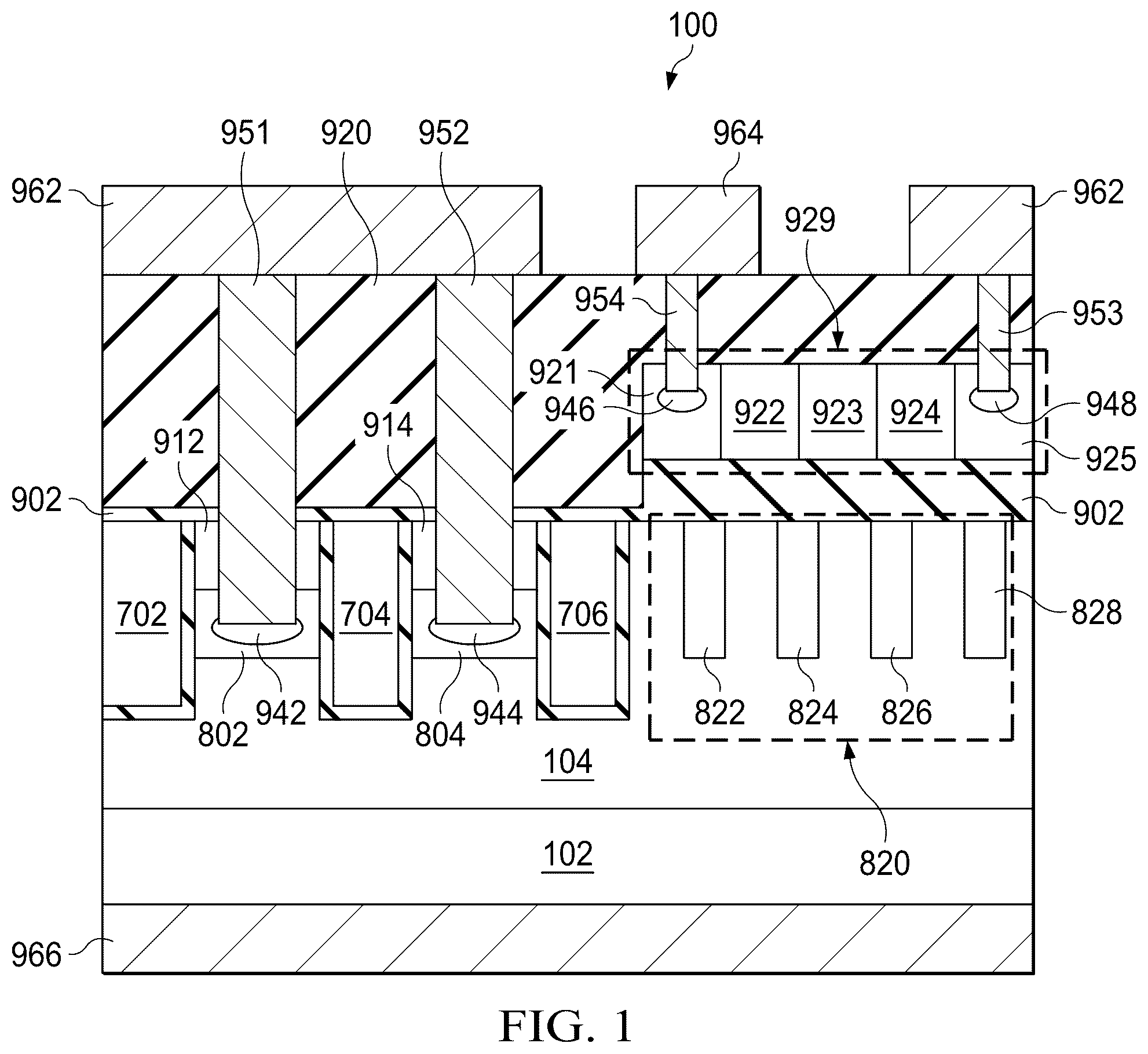Patent US12610593 — Power MOSFET with gate-source ESD diode structure — Figure 1