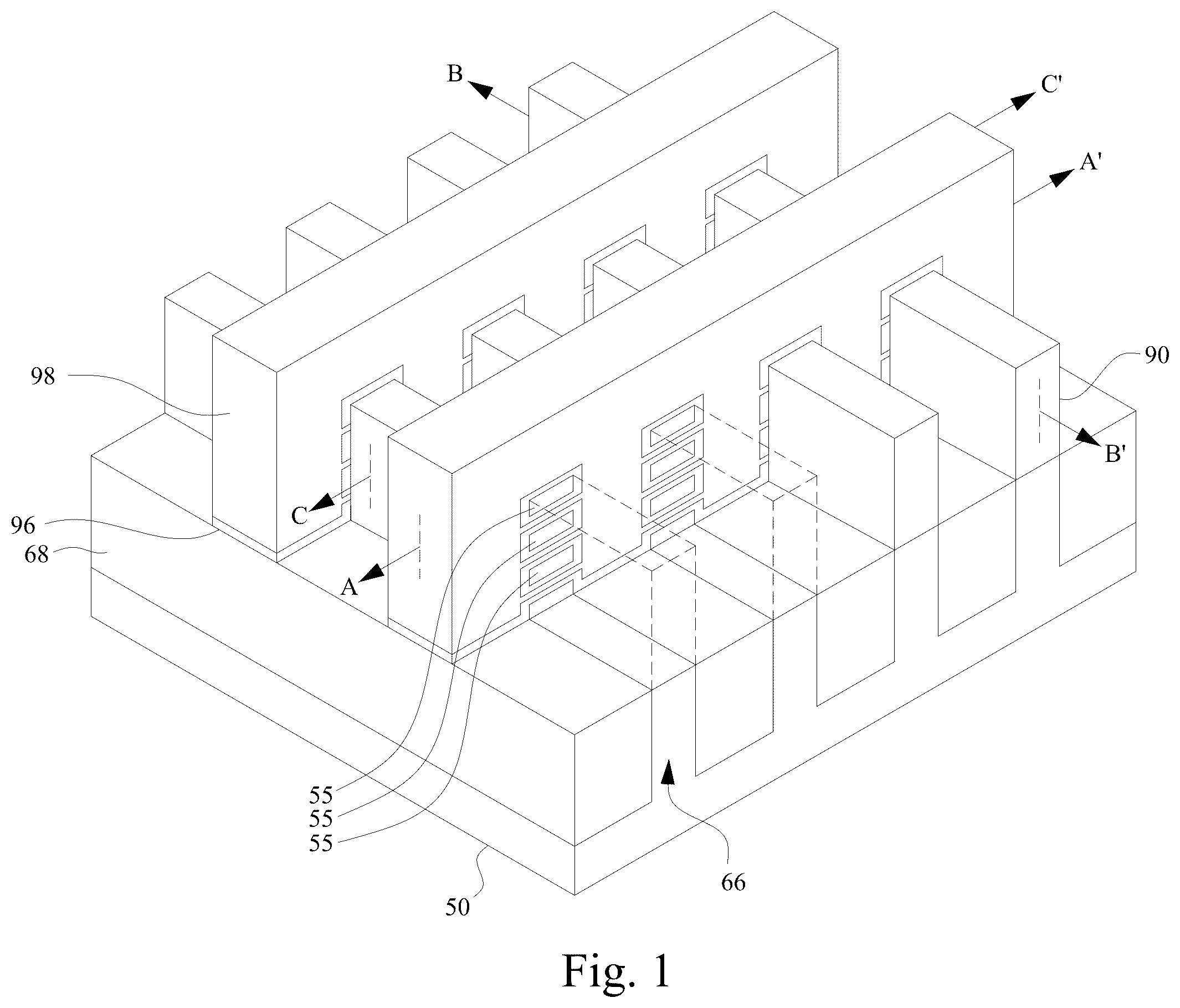 Patent US12610606 Figure 1 – Methods of forming gate structures with uniform gate length