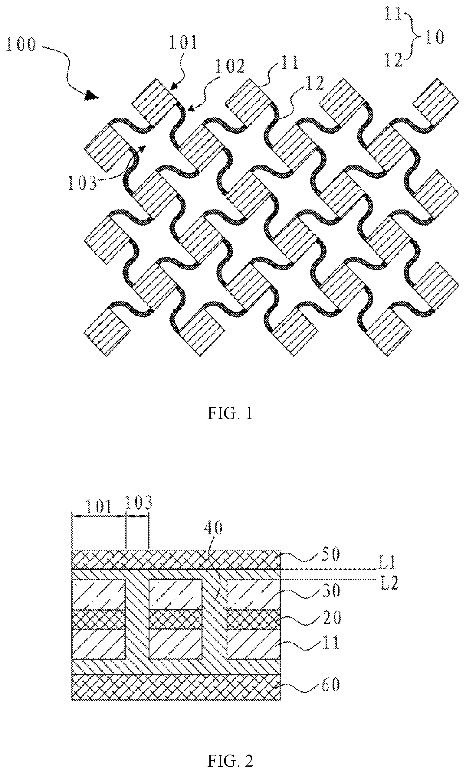 Patent US12610618 — Stretchable display panel — Figure 1