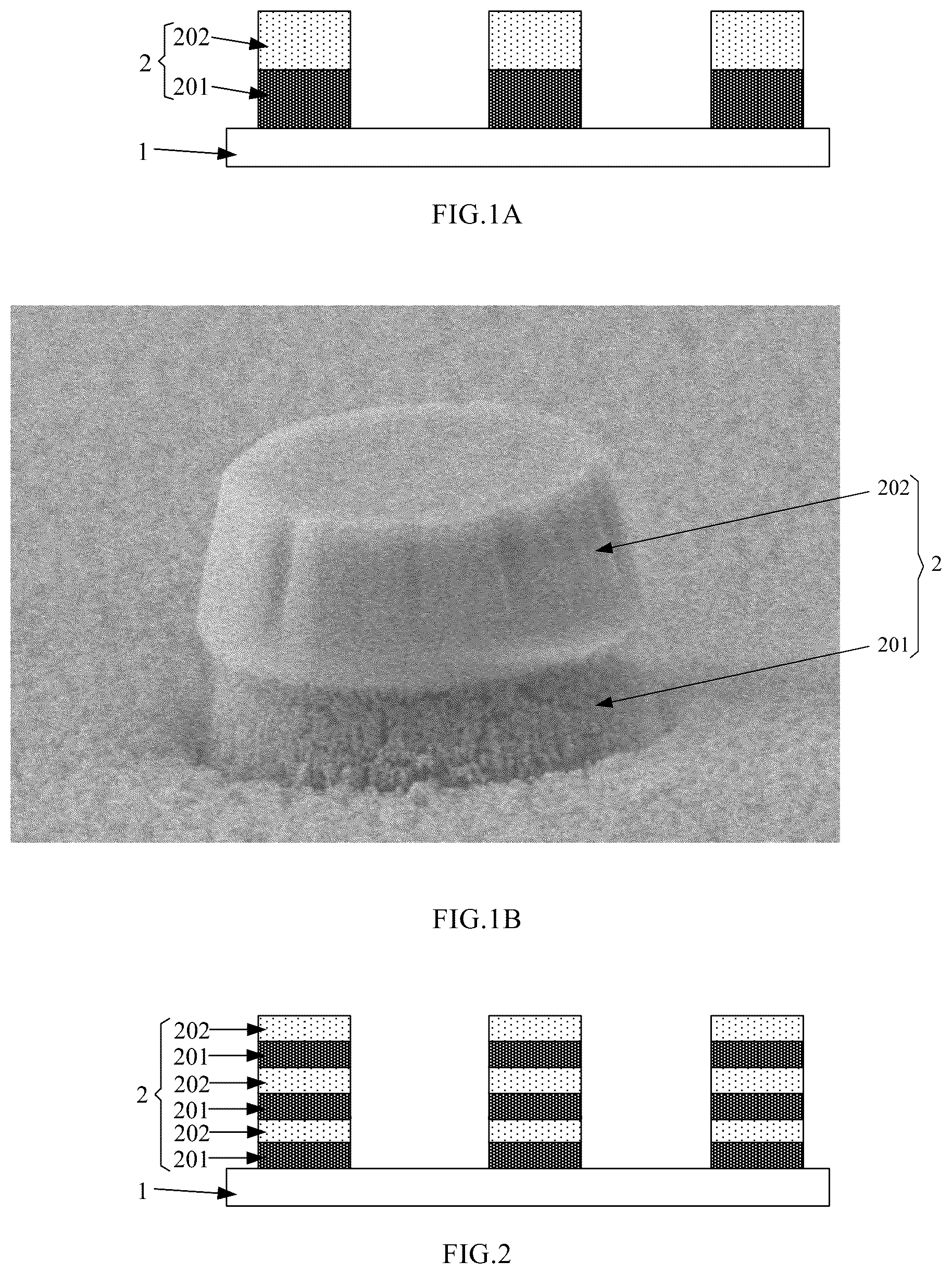Patent US12610619 — Display substrate comprising a plurality of spacers each comprising an alternating stack of organic and inorganic sub-patterns, manufacture method thereof and display device — Figure 1