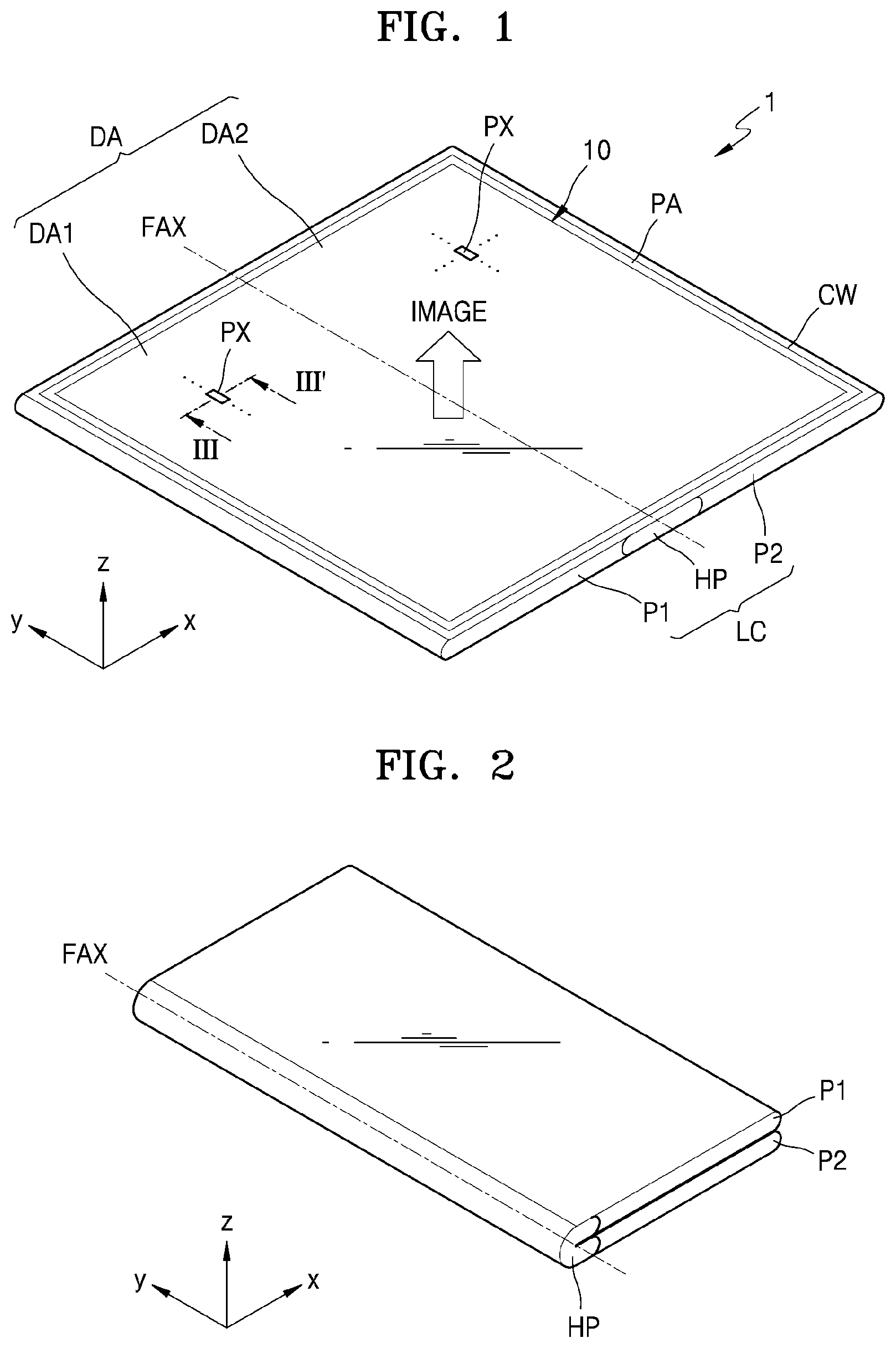 Patent US12610622 — Display apparatus and method of manufacturing the display apparatus — Figure 1