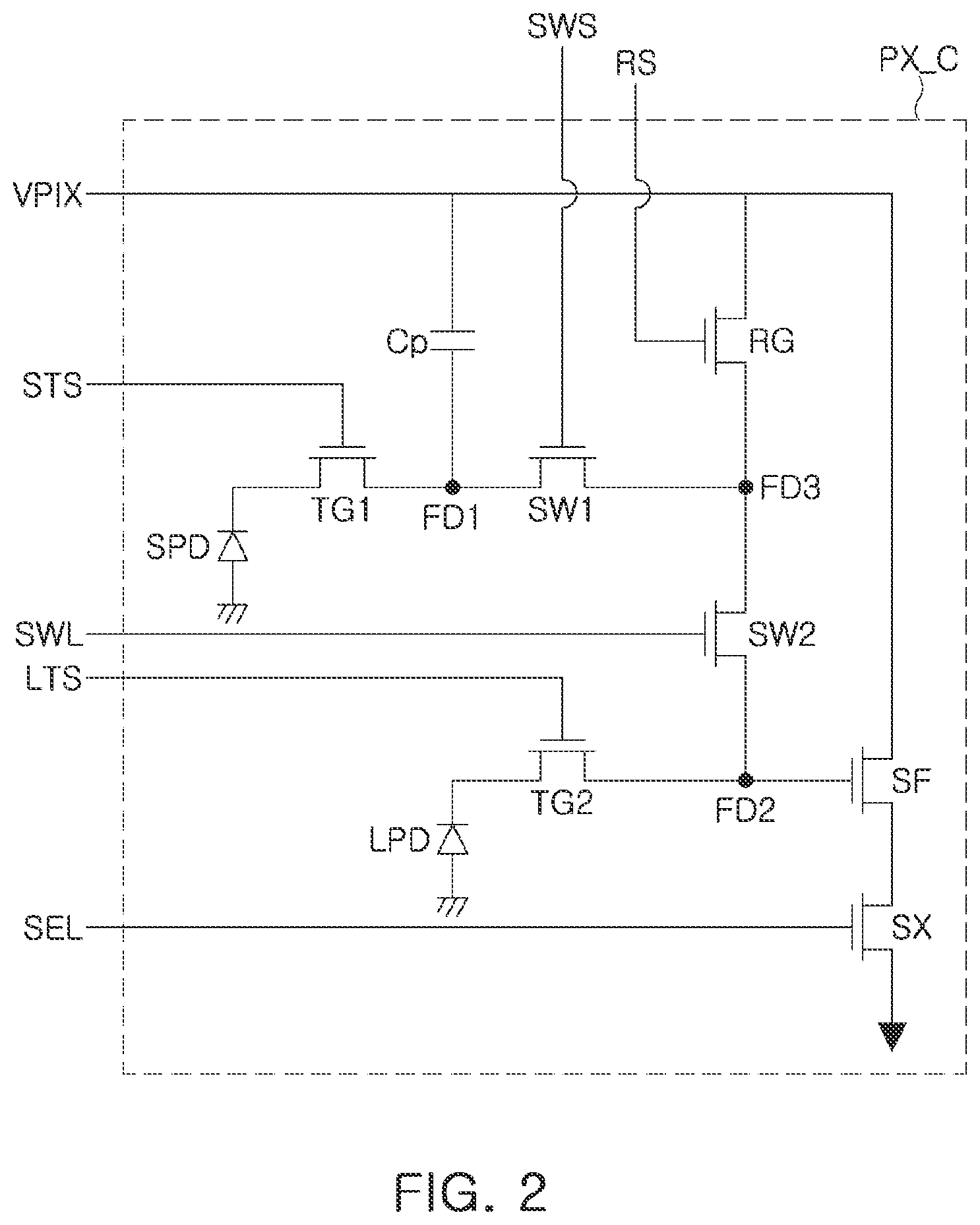 Patent US12610646 Figure 2 – Image sensor