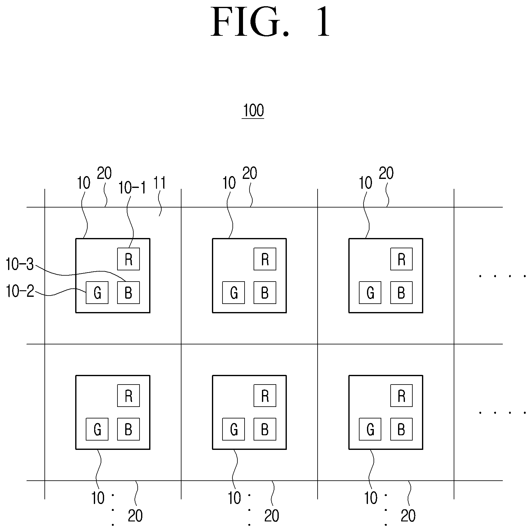Patent US12610668 — Color converter layer and manufacturing method thereof — Figure 1