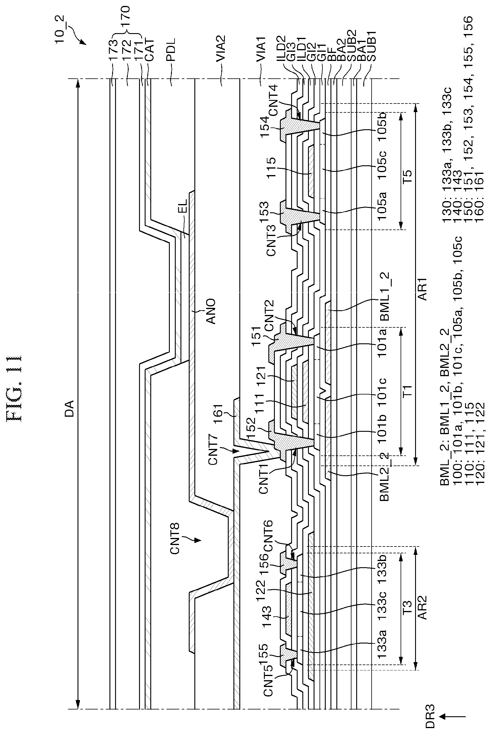Patent US12610689 Figure 11 – Display device