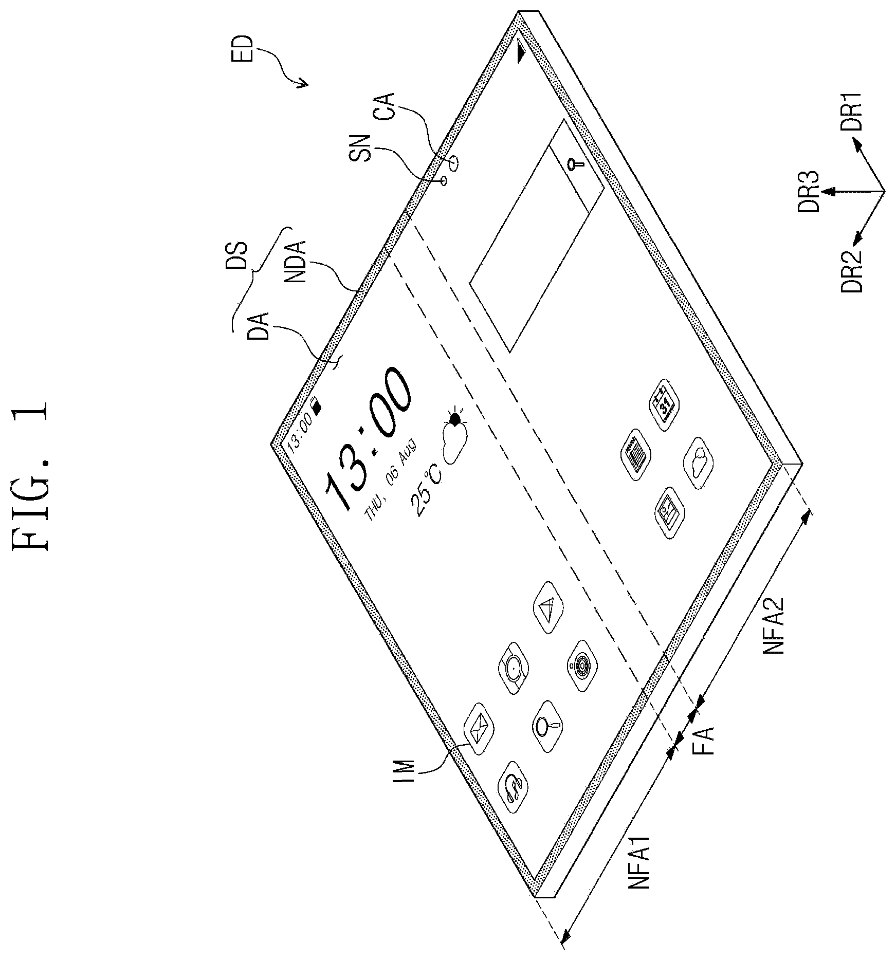 Patent US12610697 — Display device — Figure 1