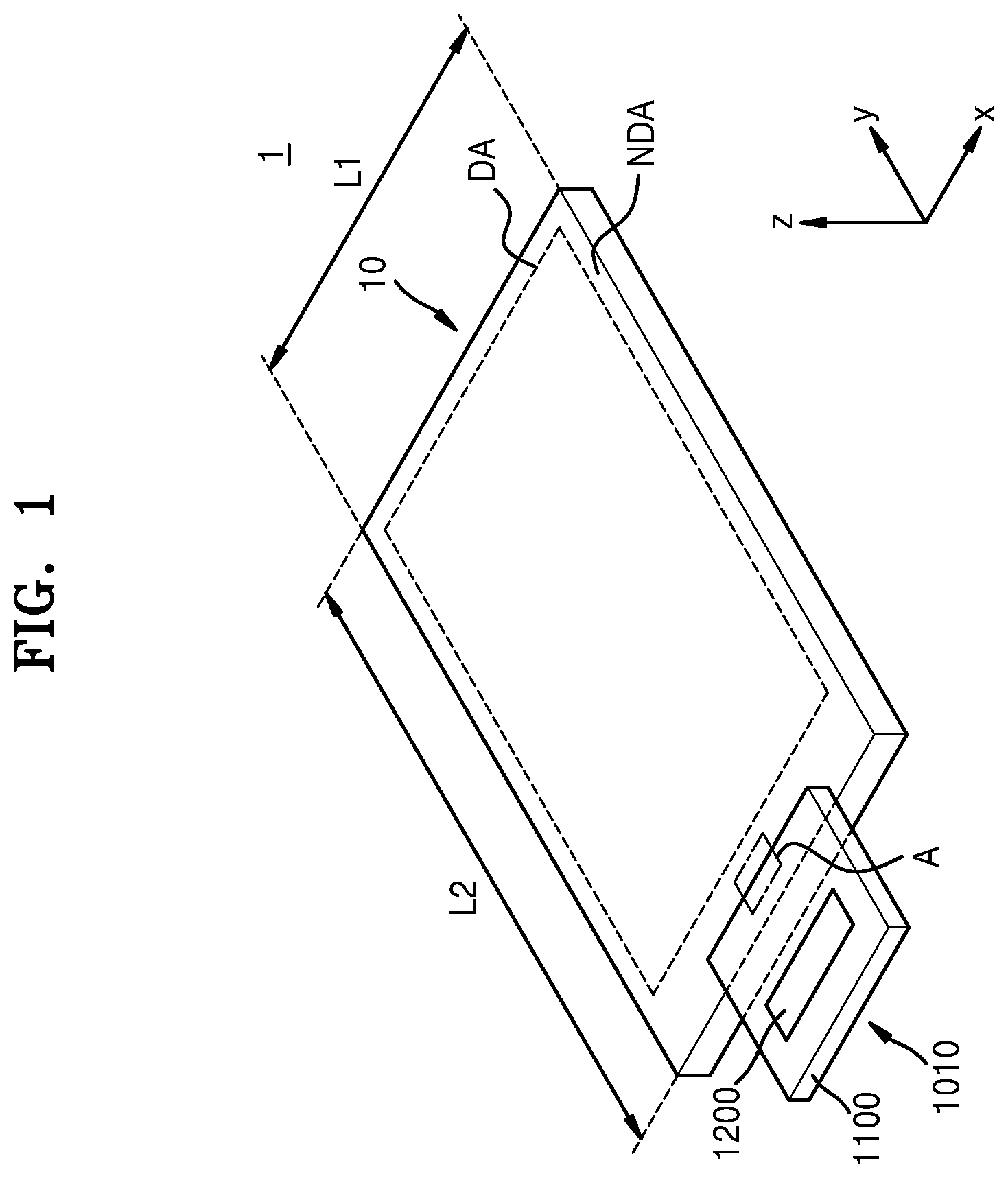 Patent US12610704 — Display apparatus and method of manufacturing the same — Figure 1