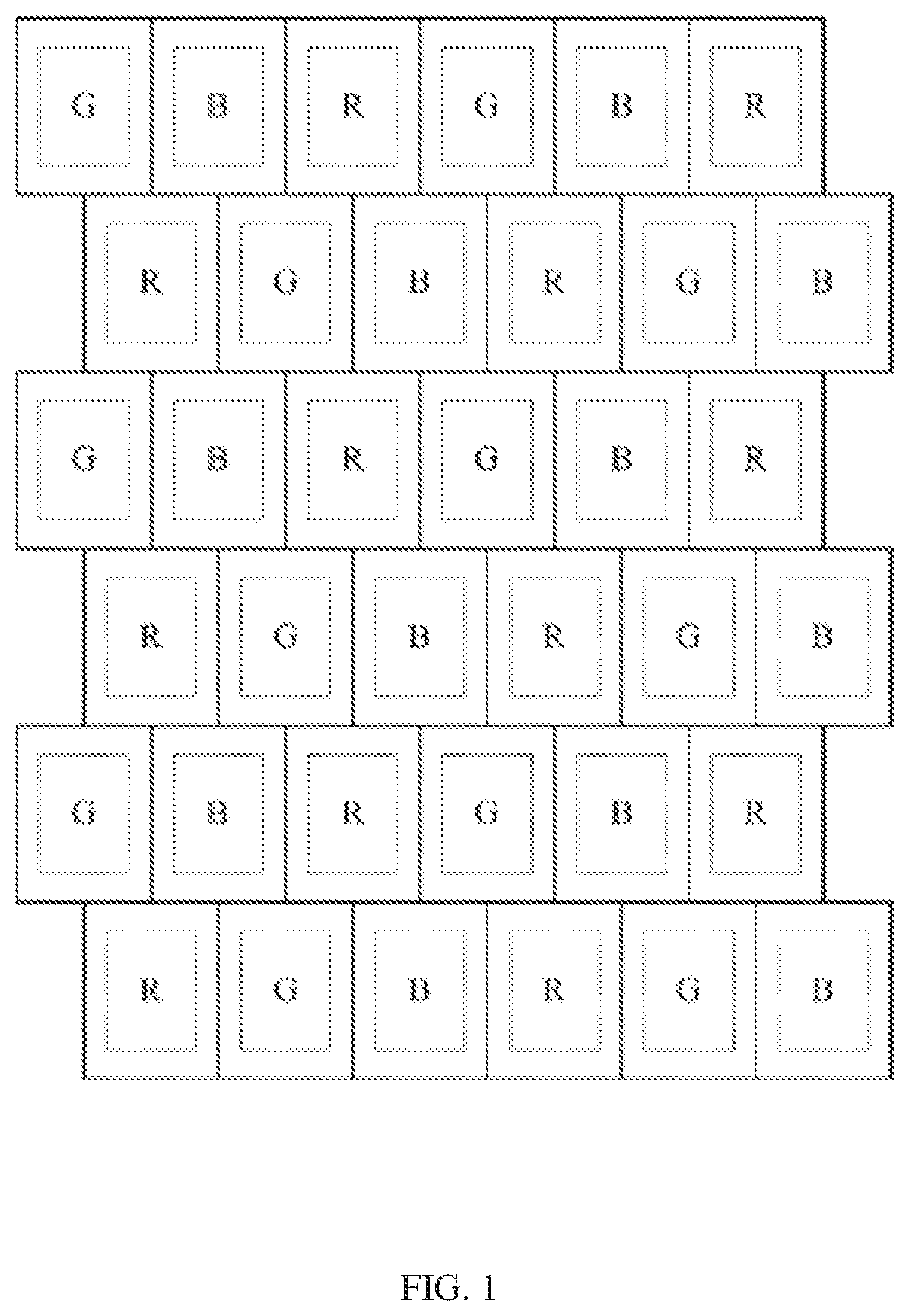 Patent US12610712 Figure 1 – Pixel arrangement structures, display panels, and display devices