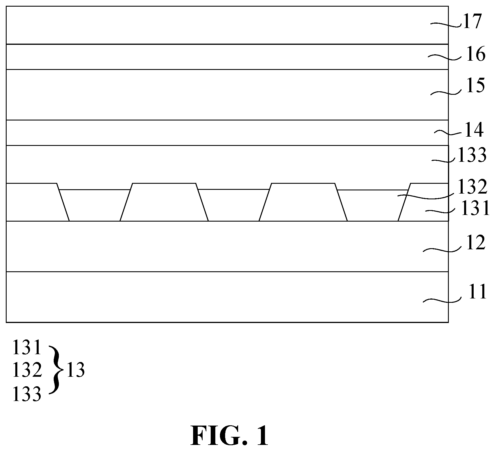 Patent US12610722 — Display panel with color resist stacks disposed in non-light-emitting regions — Figure 1