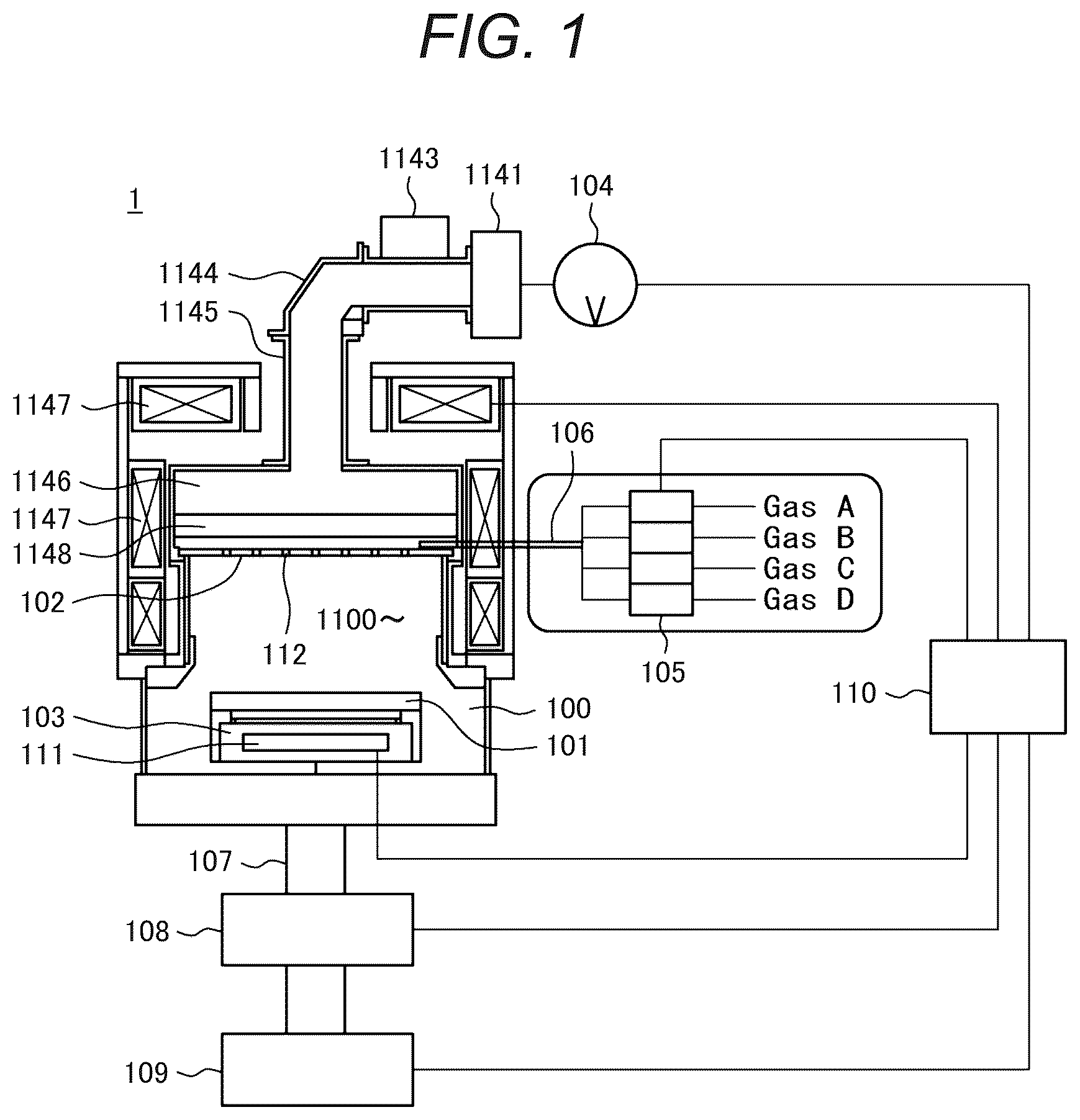 Patent US12610757 Figure 1 – Film formation method and plasma processing method