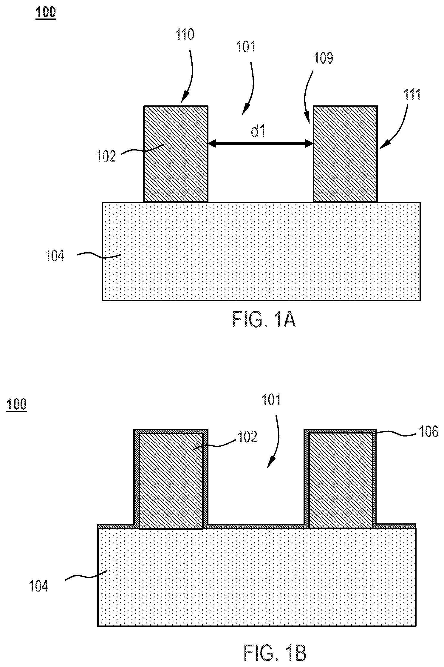 Patent US12610791 — Method of forming carbon-based spacer for EUV photoresist patterns — Figure 1