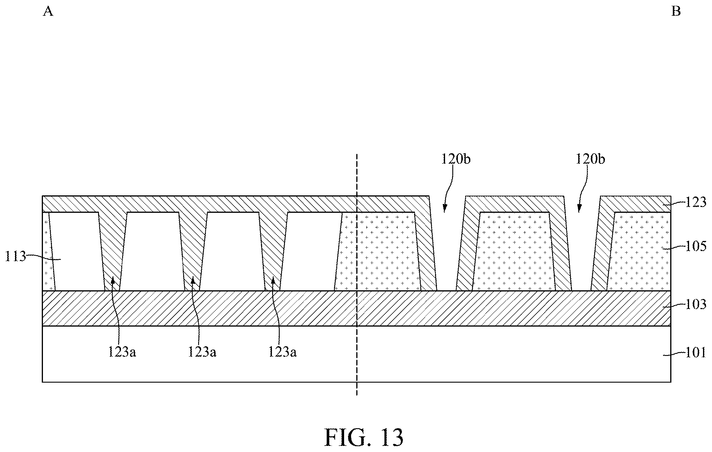 Patent US12610803 Figure 15 – Semiconductor device structure with reduced critical dimension and method for preparing the same