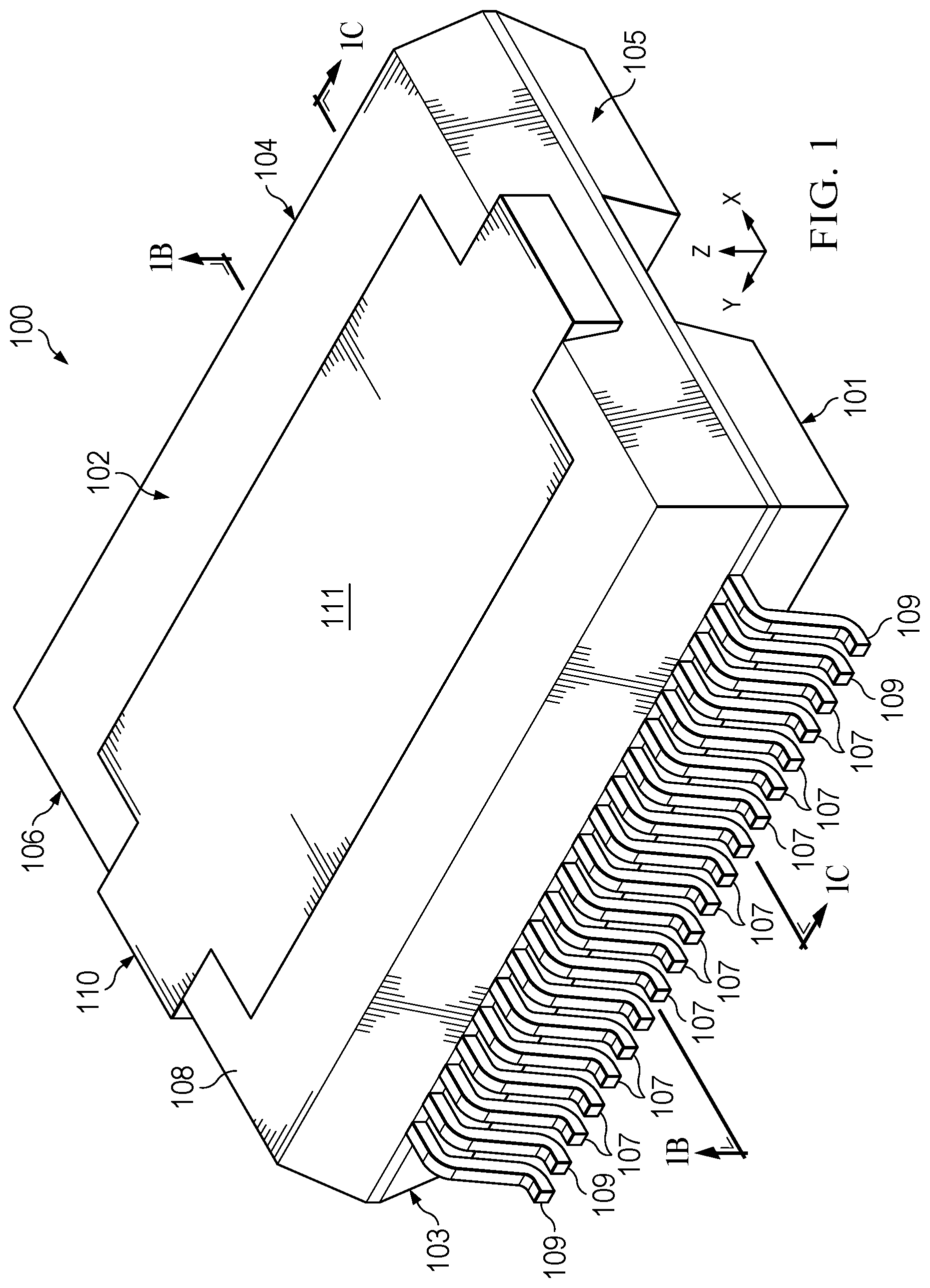 Patent US12610815 — Bond wire reliability and process with high thermal performance in small outline package — Figure 1