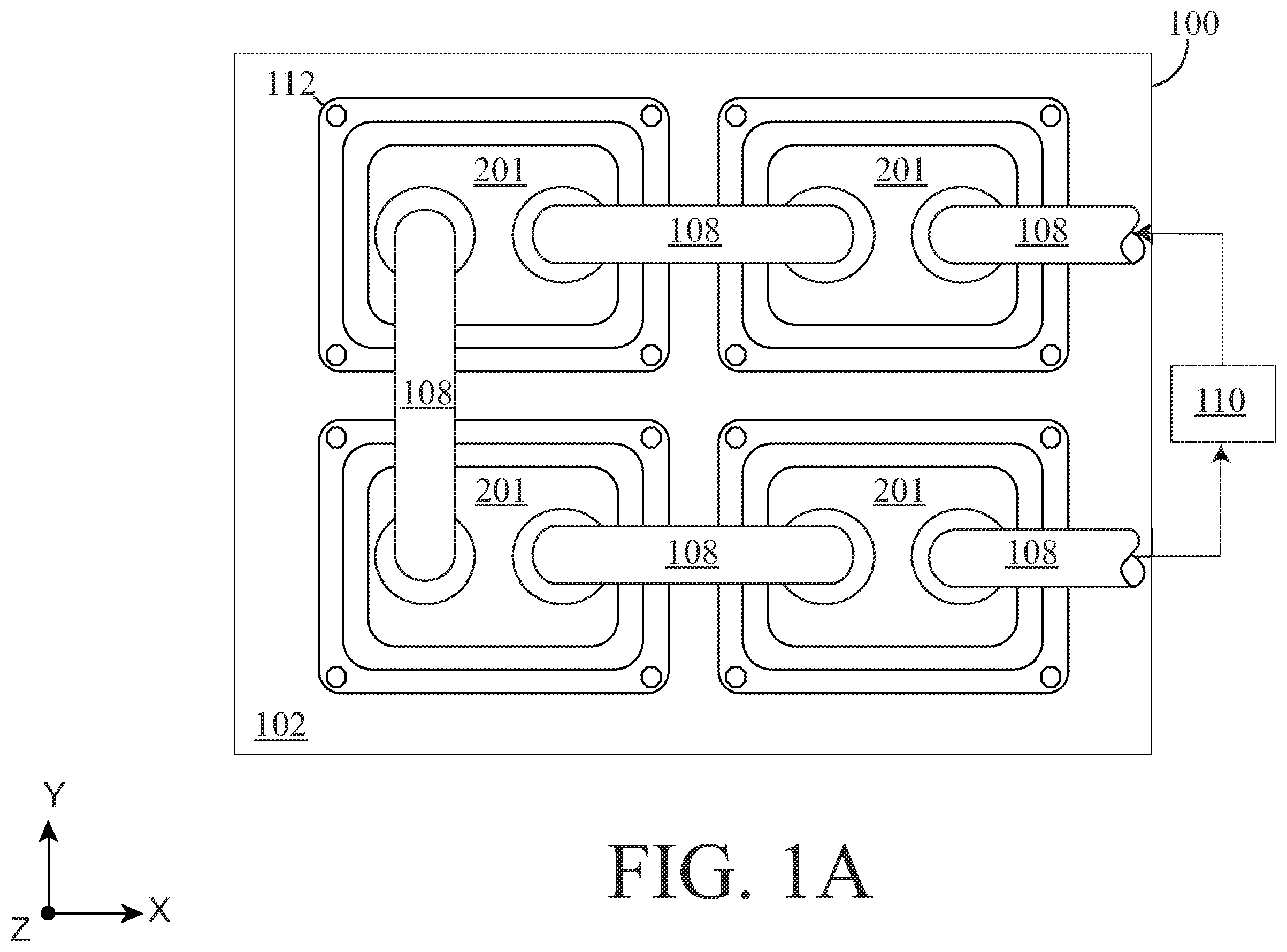 Patent US12610819 — Integrated cooling assemblies for advanced device packaging and methods of manufacturing the same — Figure 1