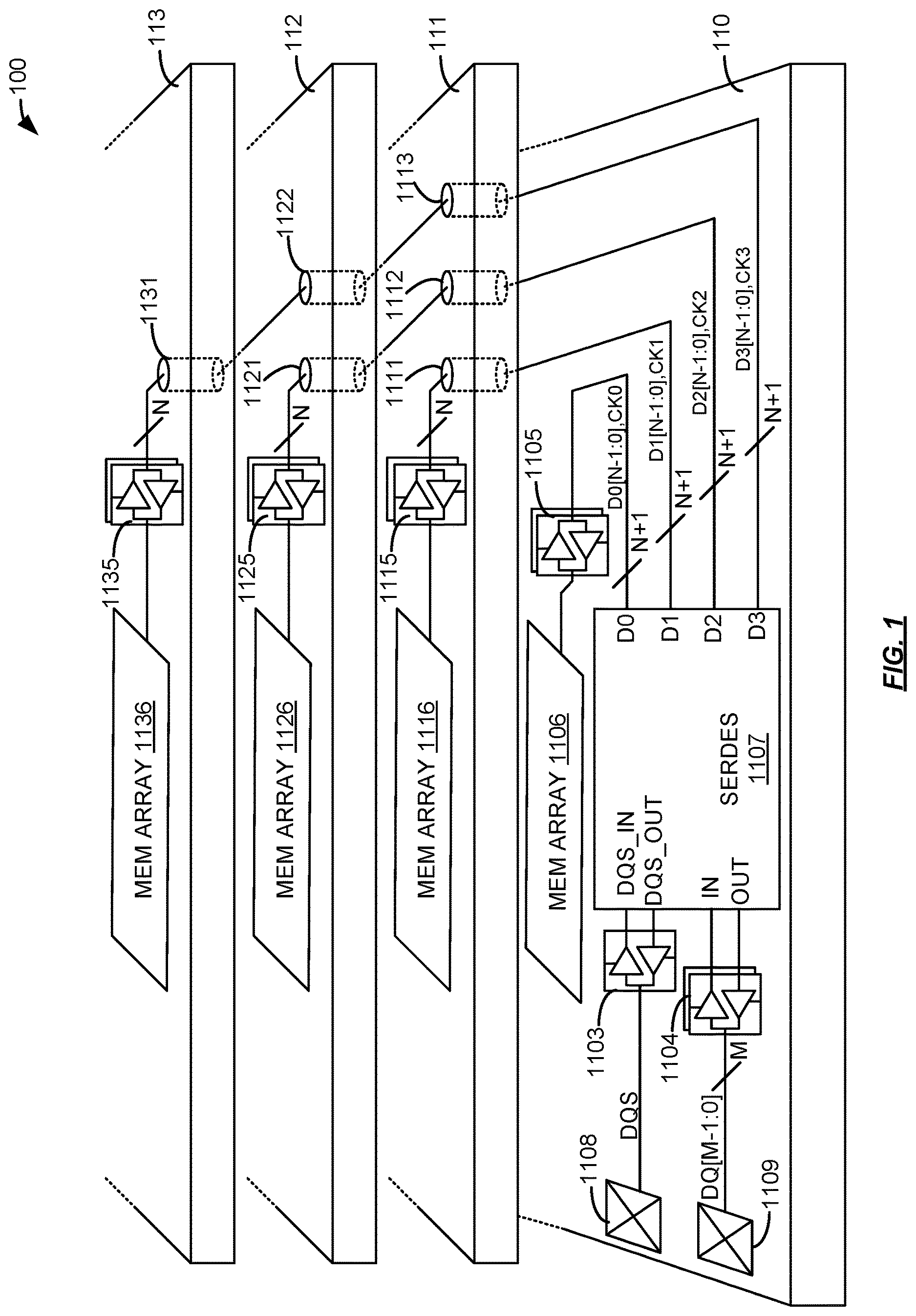 Patent US12610862 — Reliability for DRAM device stack — Figure 1