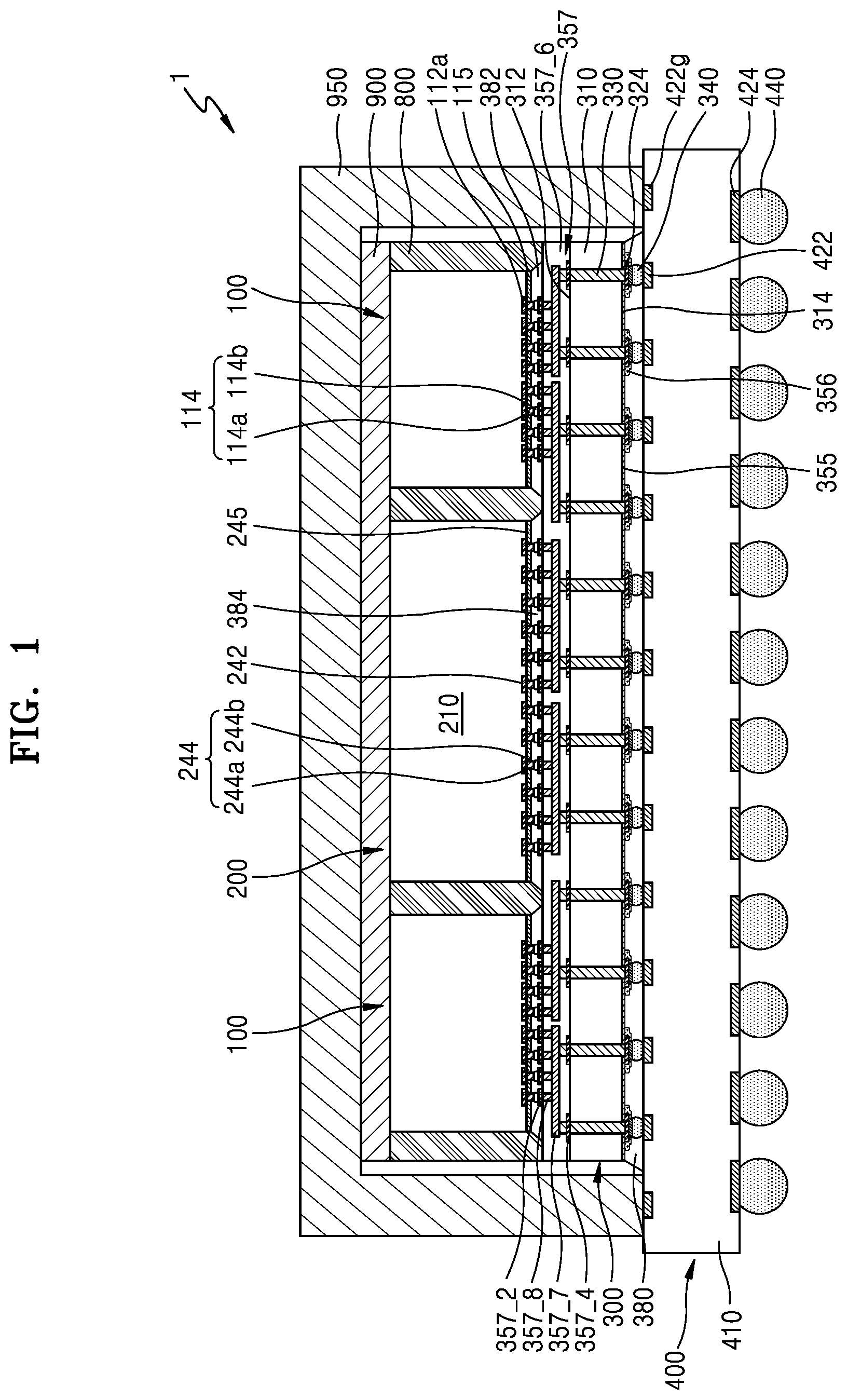 Patent US12610865 Figure 1 – Semiconductor device and semiconductor package