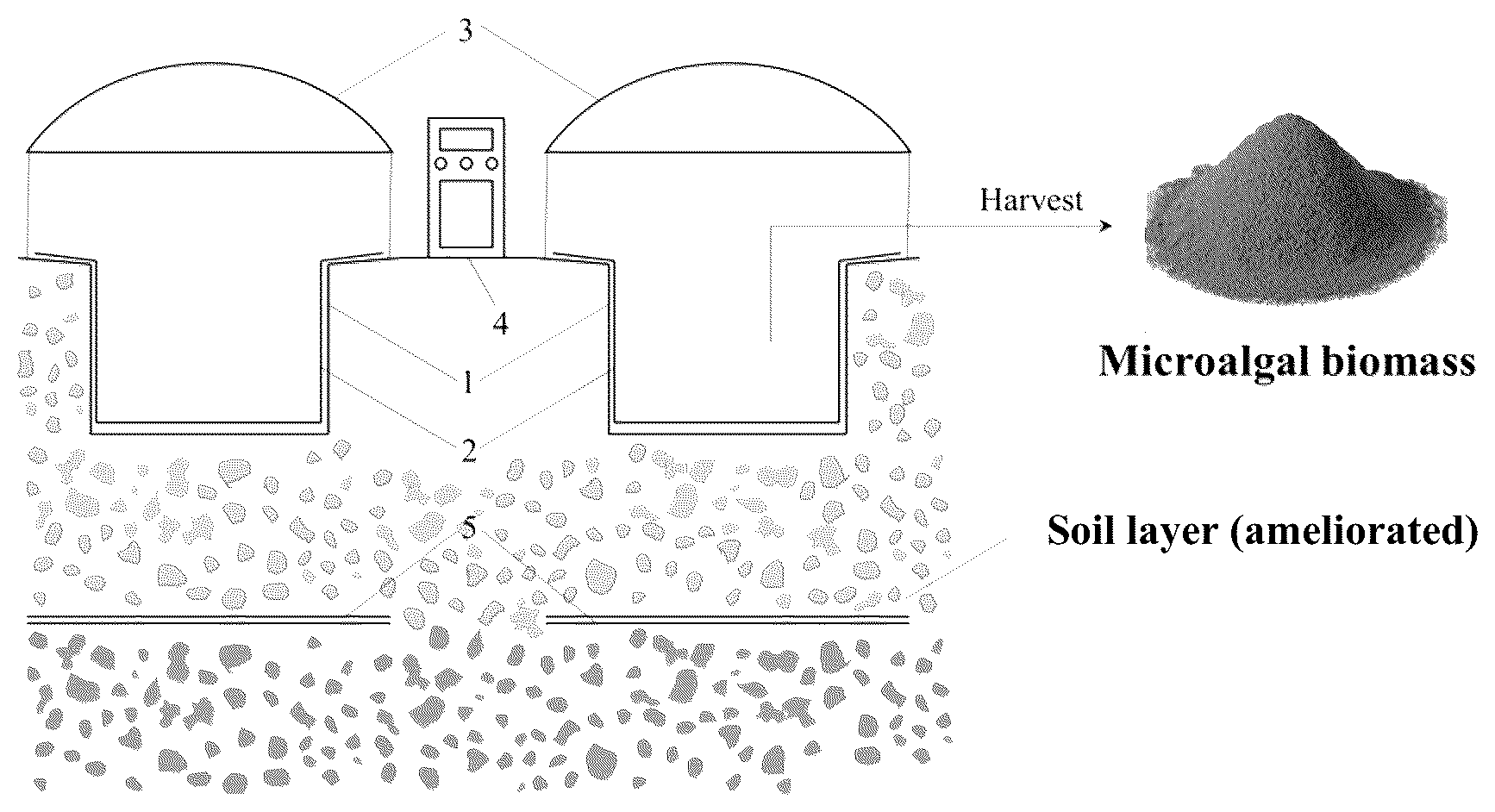 Patent US12610900 — System and method for in-situ ameliorationremediation of saline-alkali soil using microalgae — Figure 1