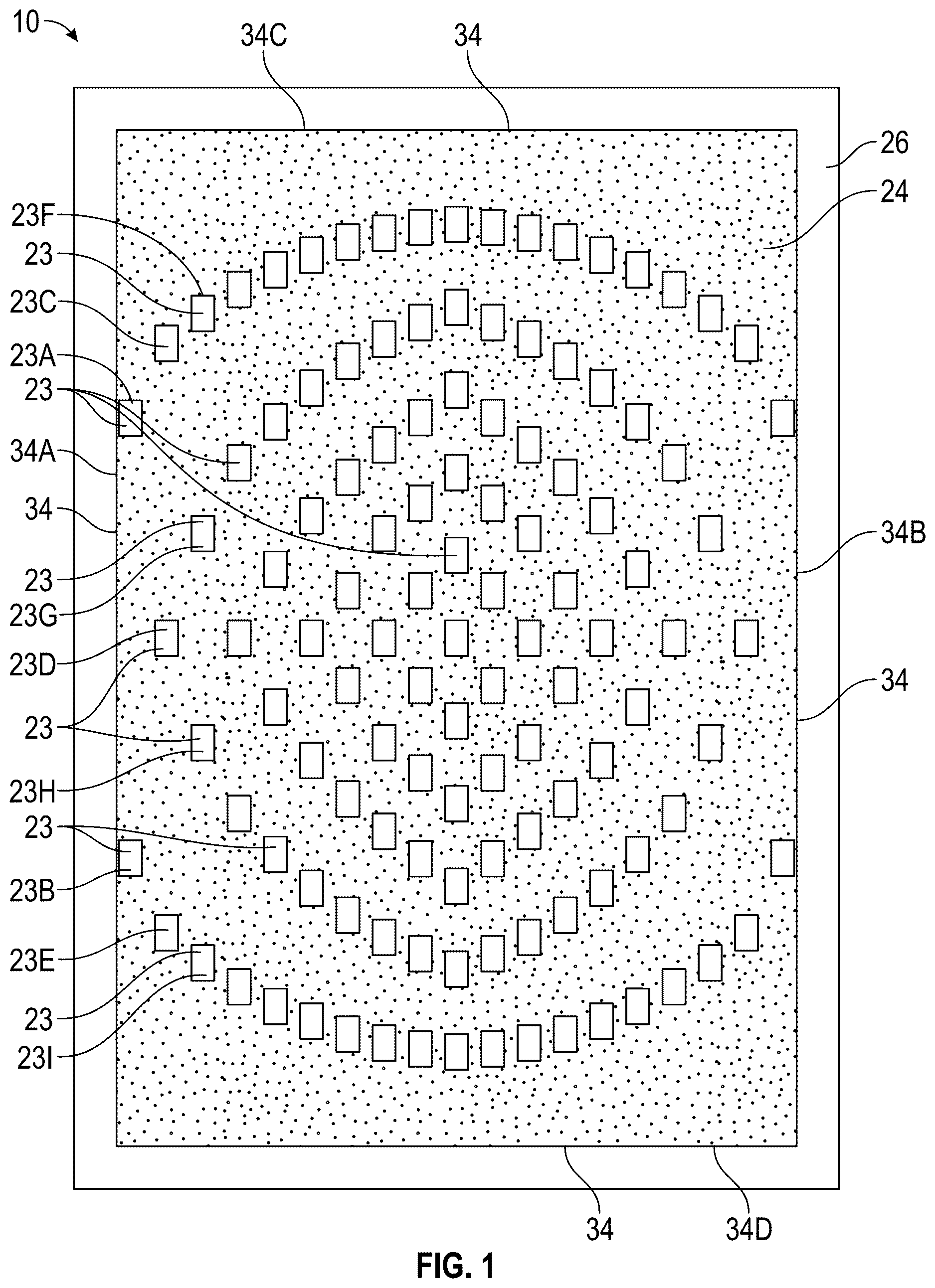 Patent US12611006 — Cushioning component for a wearable article and method of manufacturing same — Figure 1