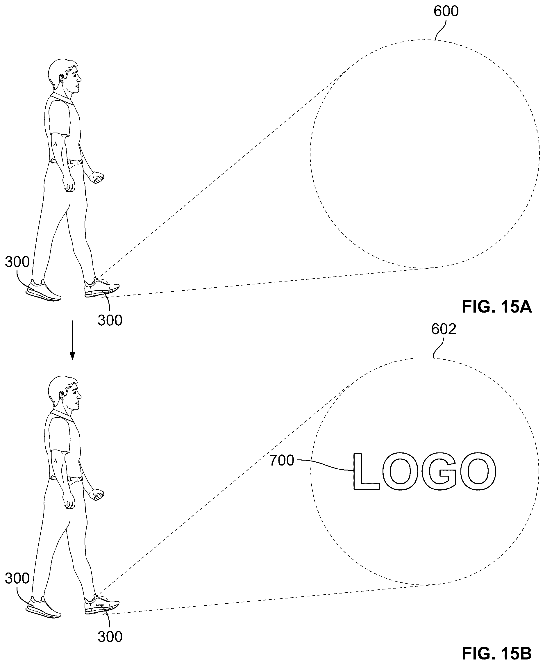 Patent US12611007 Figure 15 – Article of footwear having a degradable component