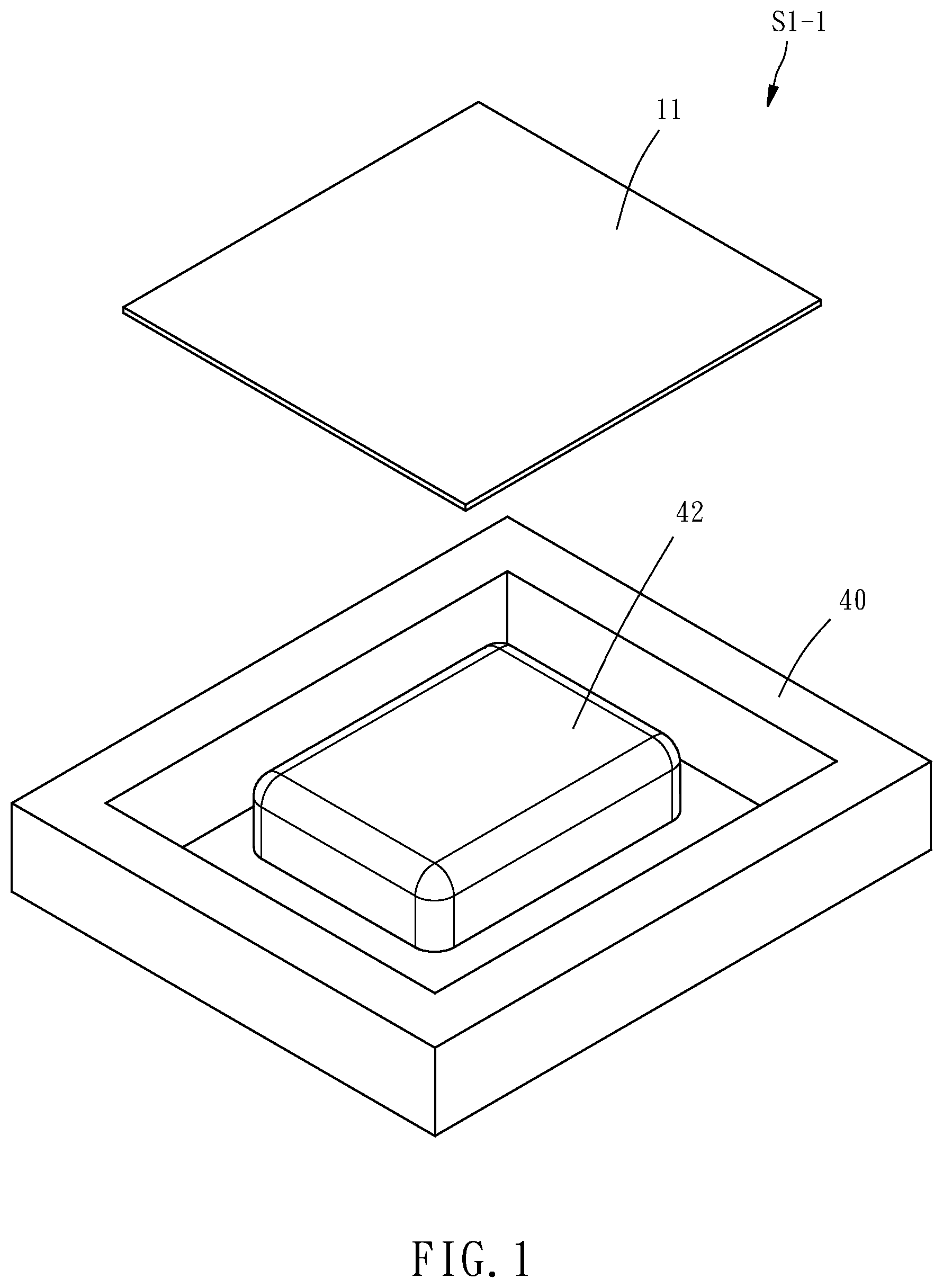 Patent US12611014 — Luggage formed by composite material and manufacturing method thereof — Figure 1