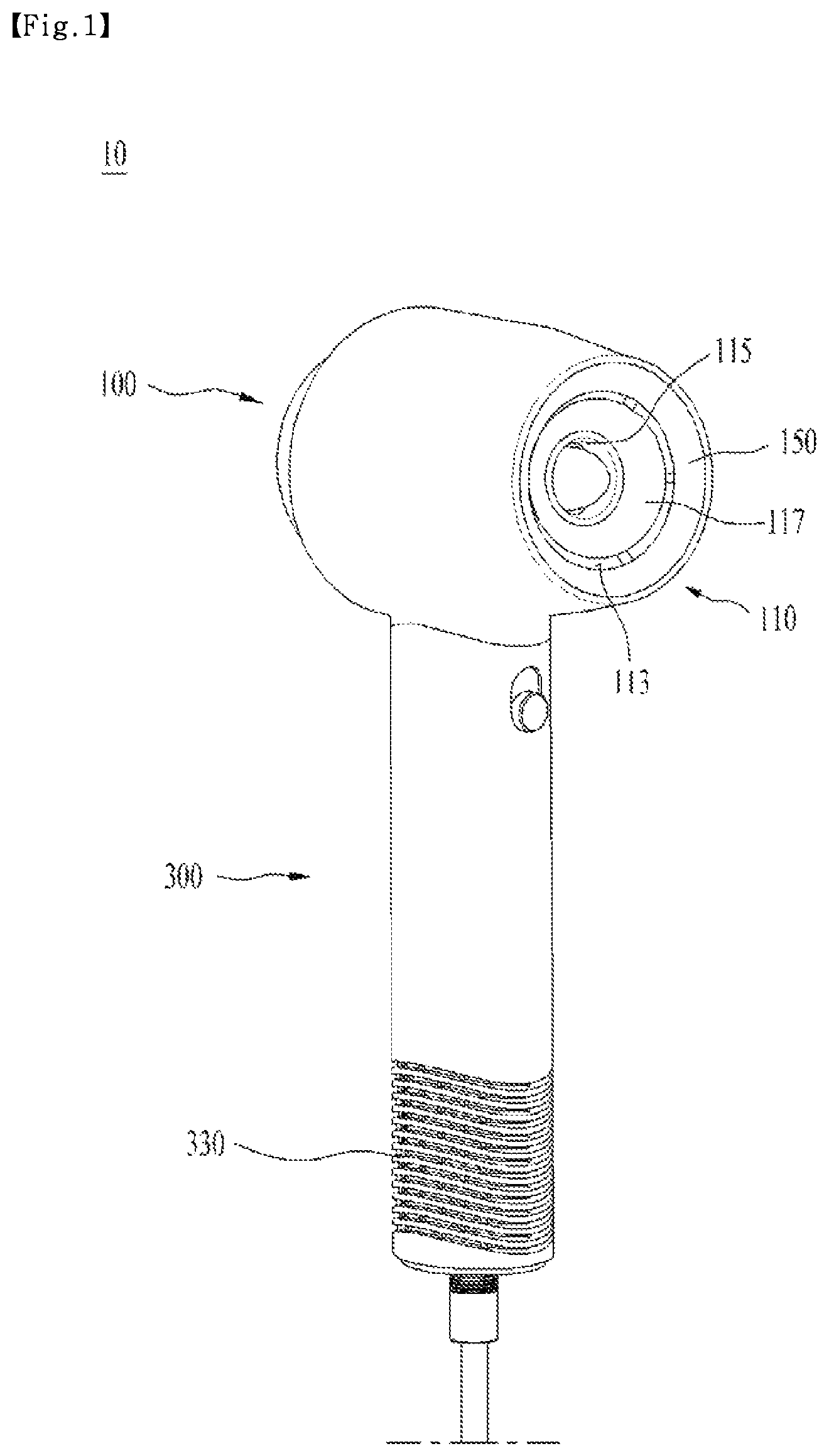Patent US12611020 — Hair dryer — Figure 1