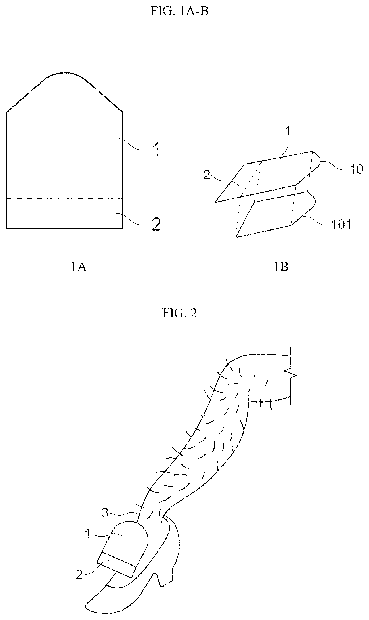 Patent US12611023 — Device with adhesive to aid in depilatory wax removal — Figure 1