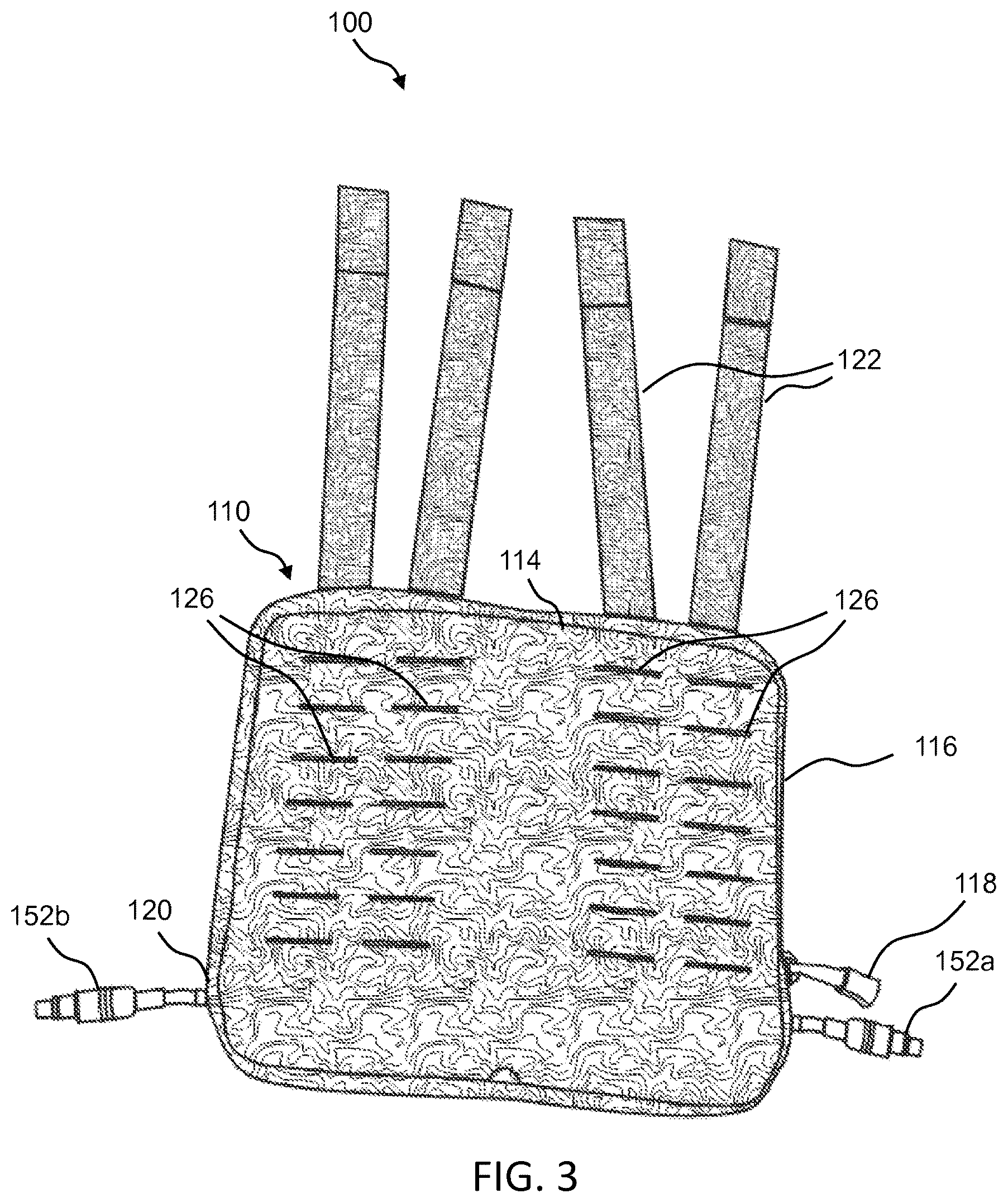 Patent US12611026 Figure 3 – Wearable and replaceable pouch or skin for holding a portable battery pack