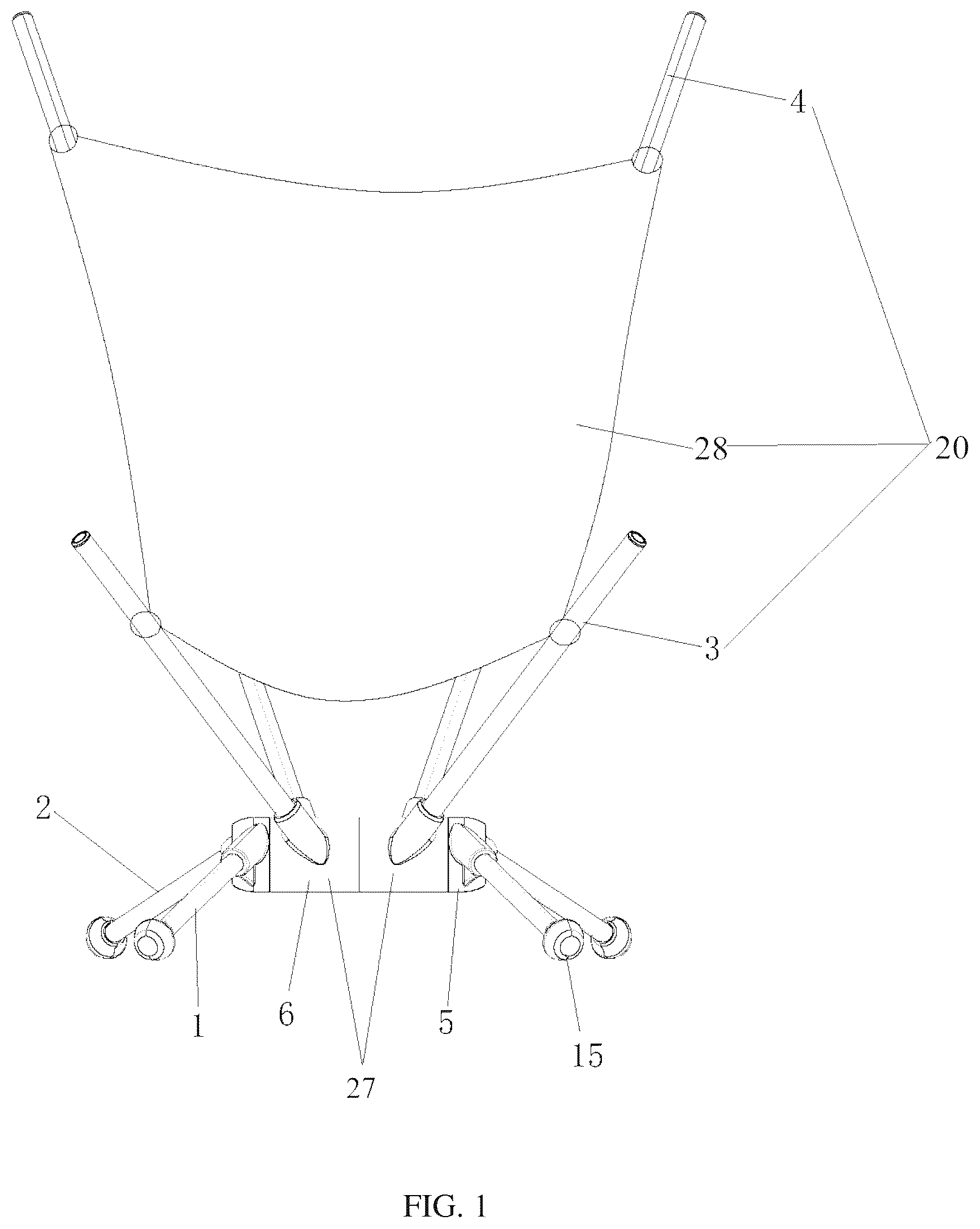 Patent US12611032 — Rocking chair — Figure 1
