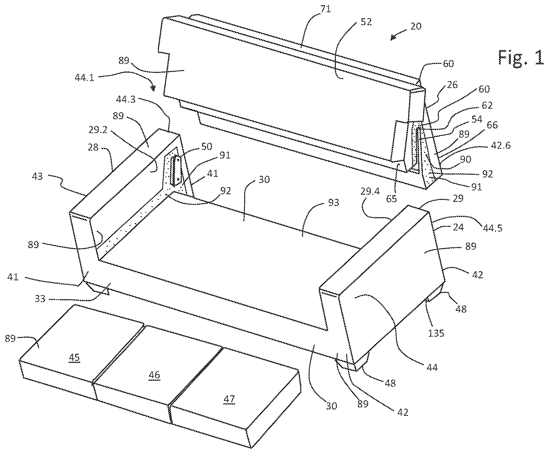 Patent US12611034 Figure 1 – Ready to assemble furniture system
