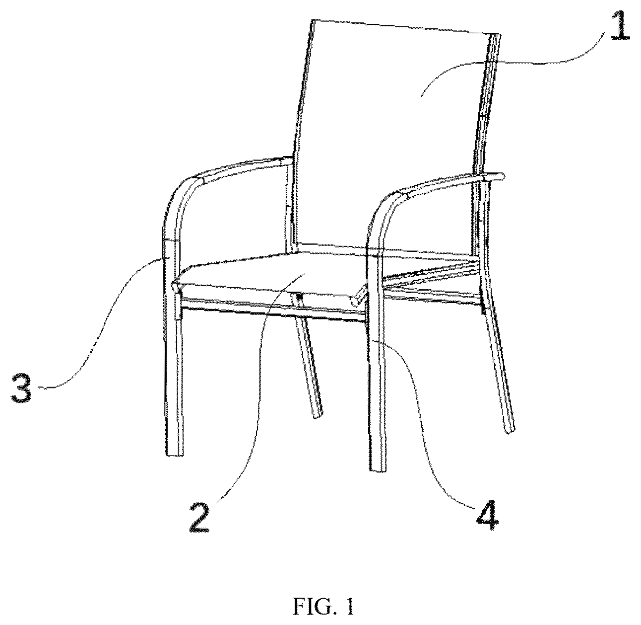 Patent US12611035 — Easy-to-transport chair — Figure 1