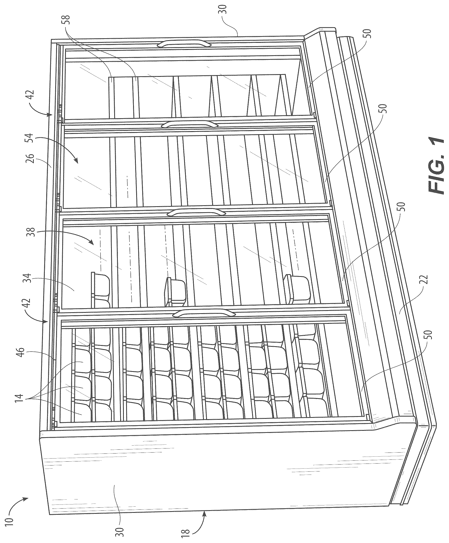 Patent US12611051 — Door panel for a merchandiser — Figure 1