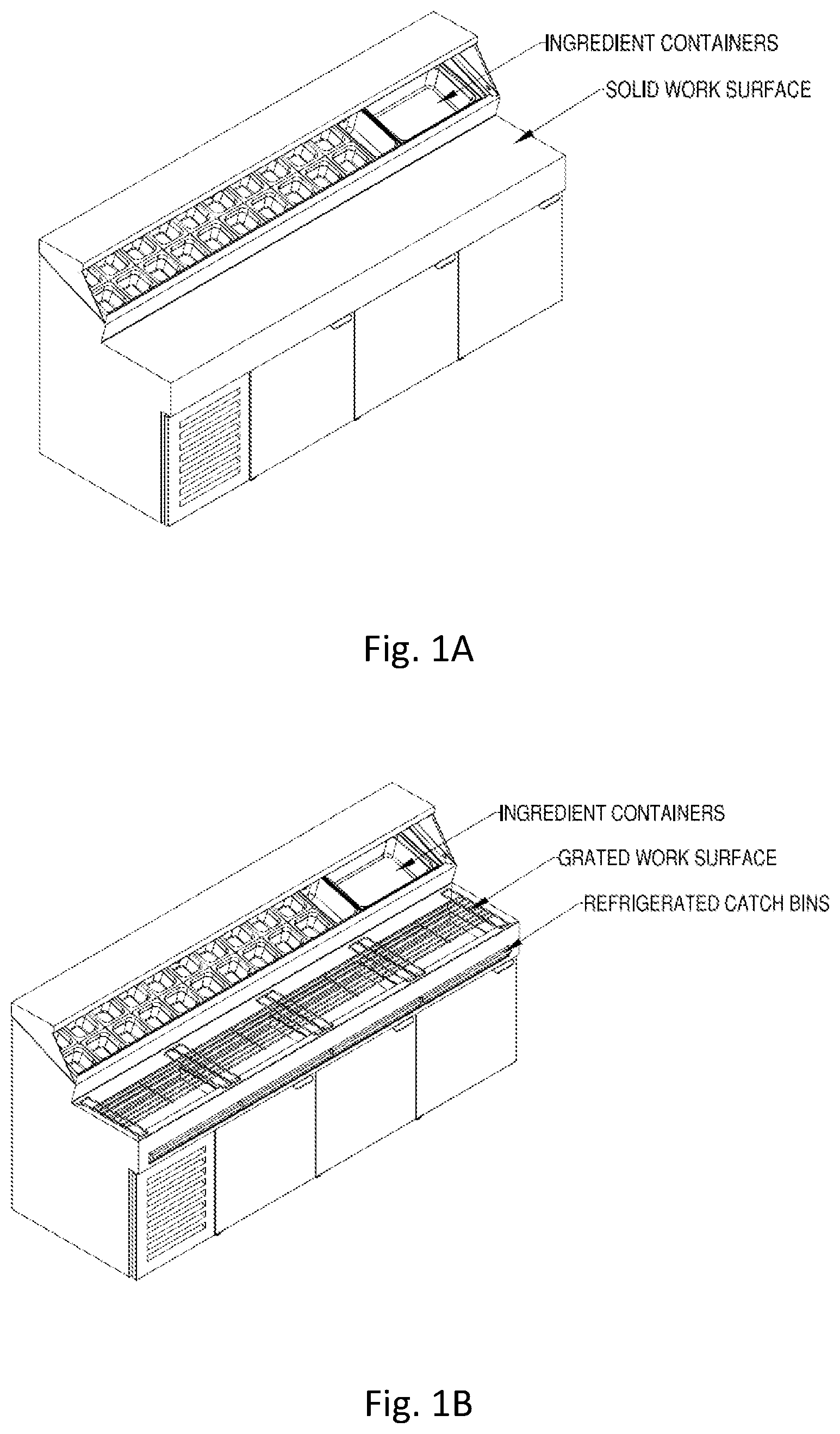 Patent US12611053 — Refrigerated preparation table system and methods thereof — Figure 1